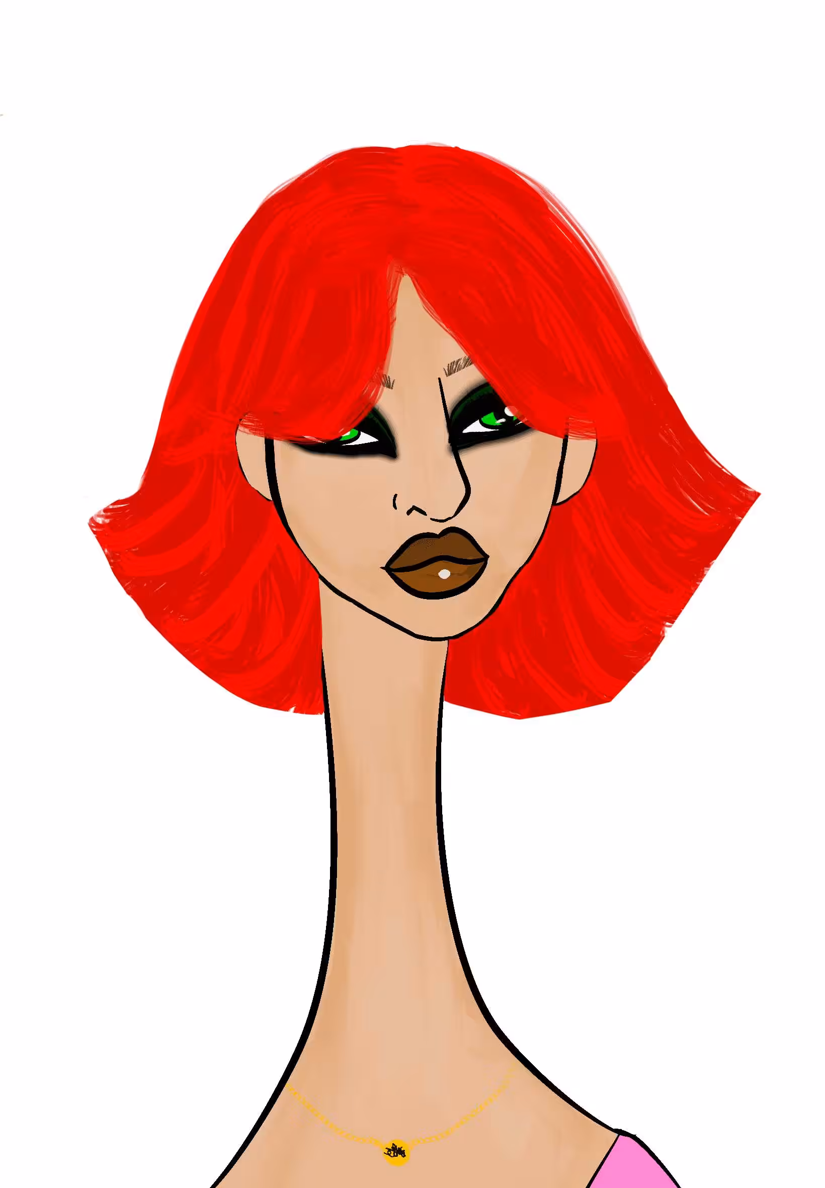 Long Neckie Ladies: Long Neckie Lady #2704