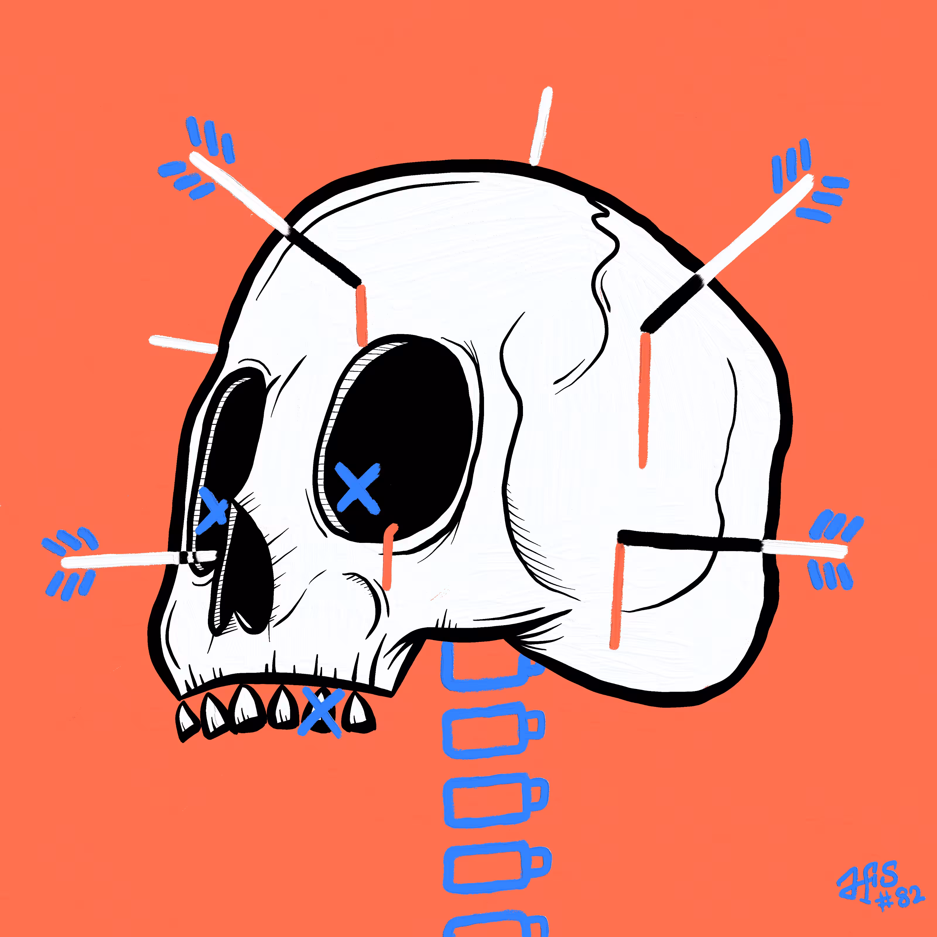 Almost Fancy Skull #82