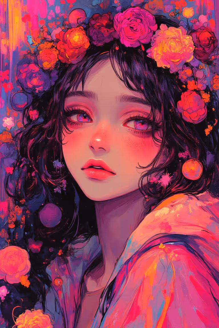 Beautiful portraiture: Flame Bloom