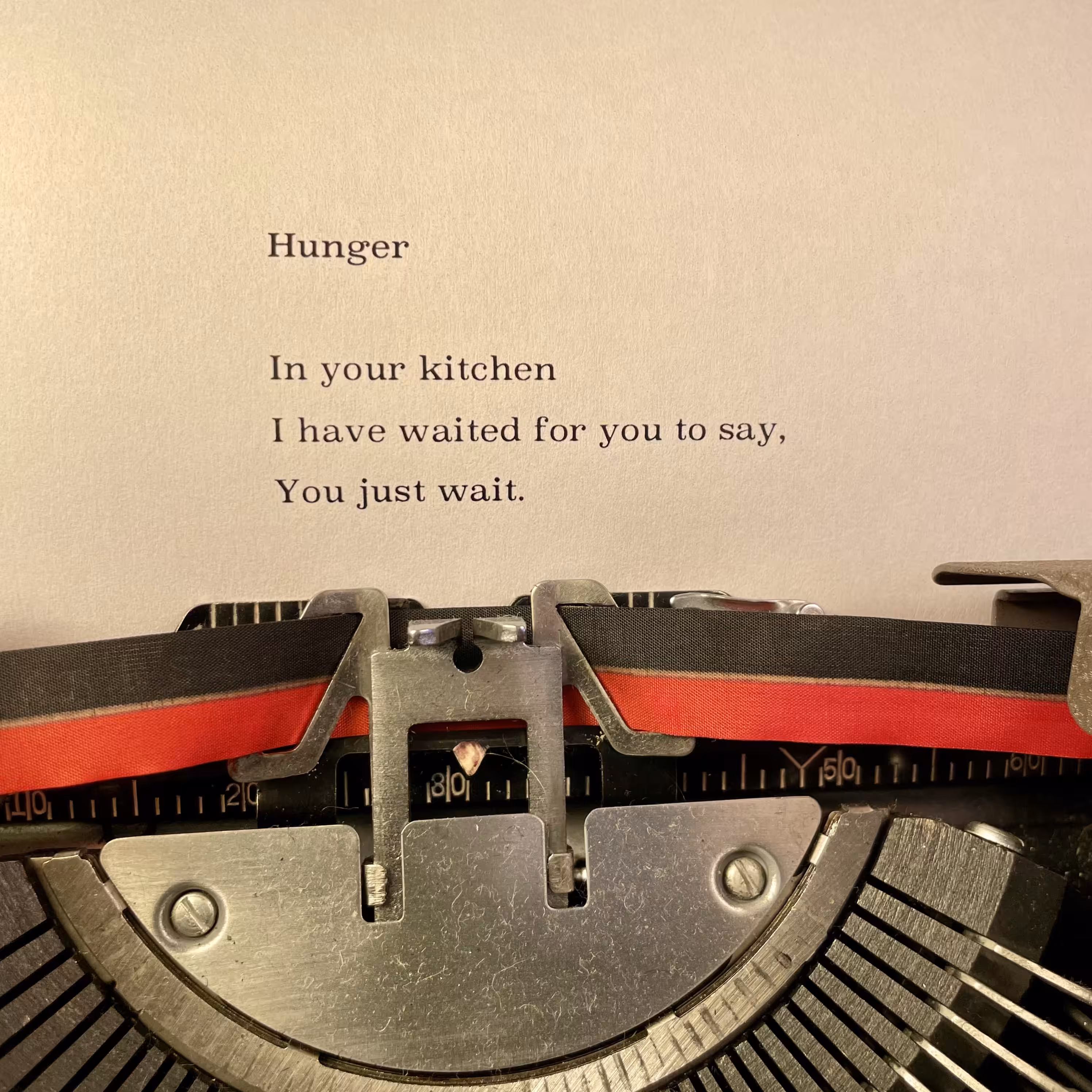 Love Poem Tercets: Hunger