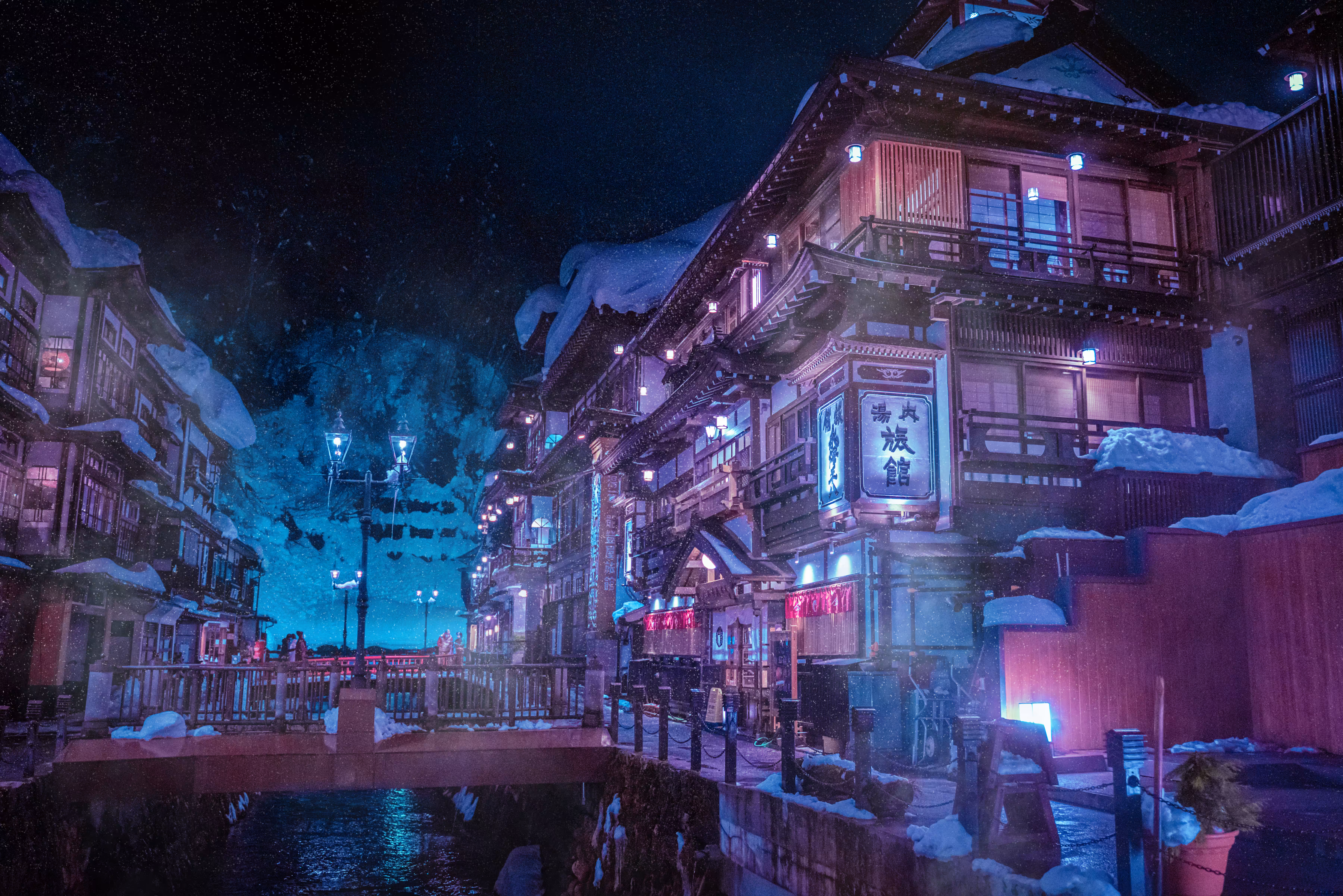 Ginzan Onsen in Winter