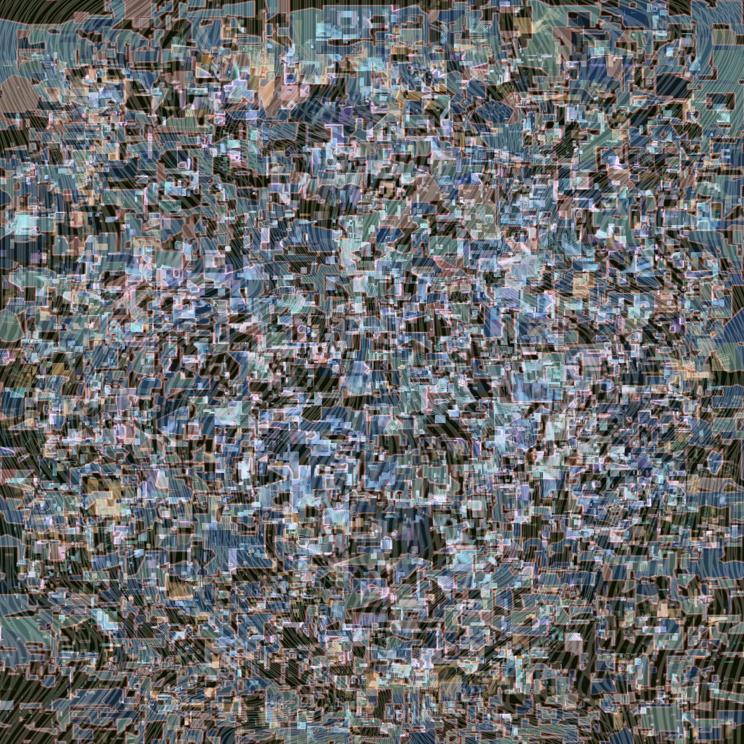 pixels in abstract
