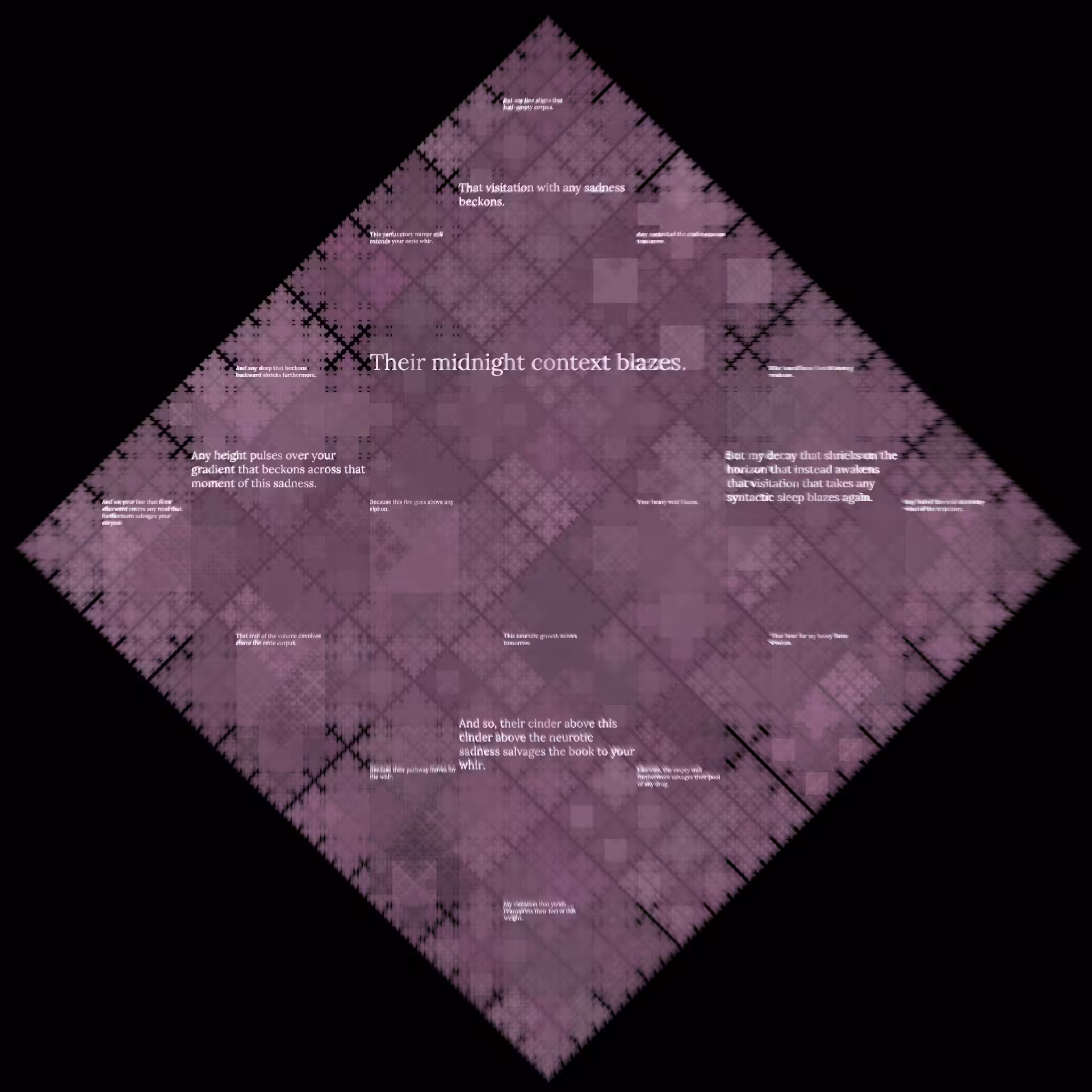 Diamond Fractal Fire #106