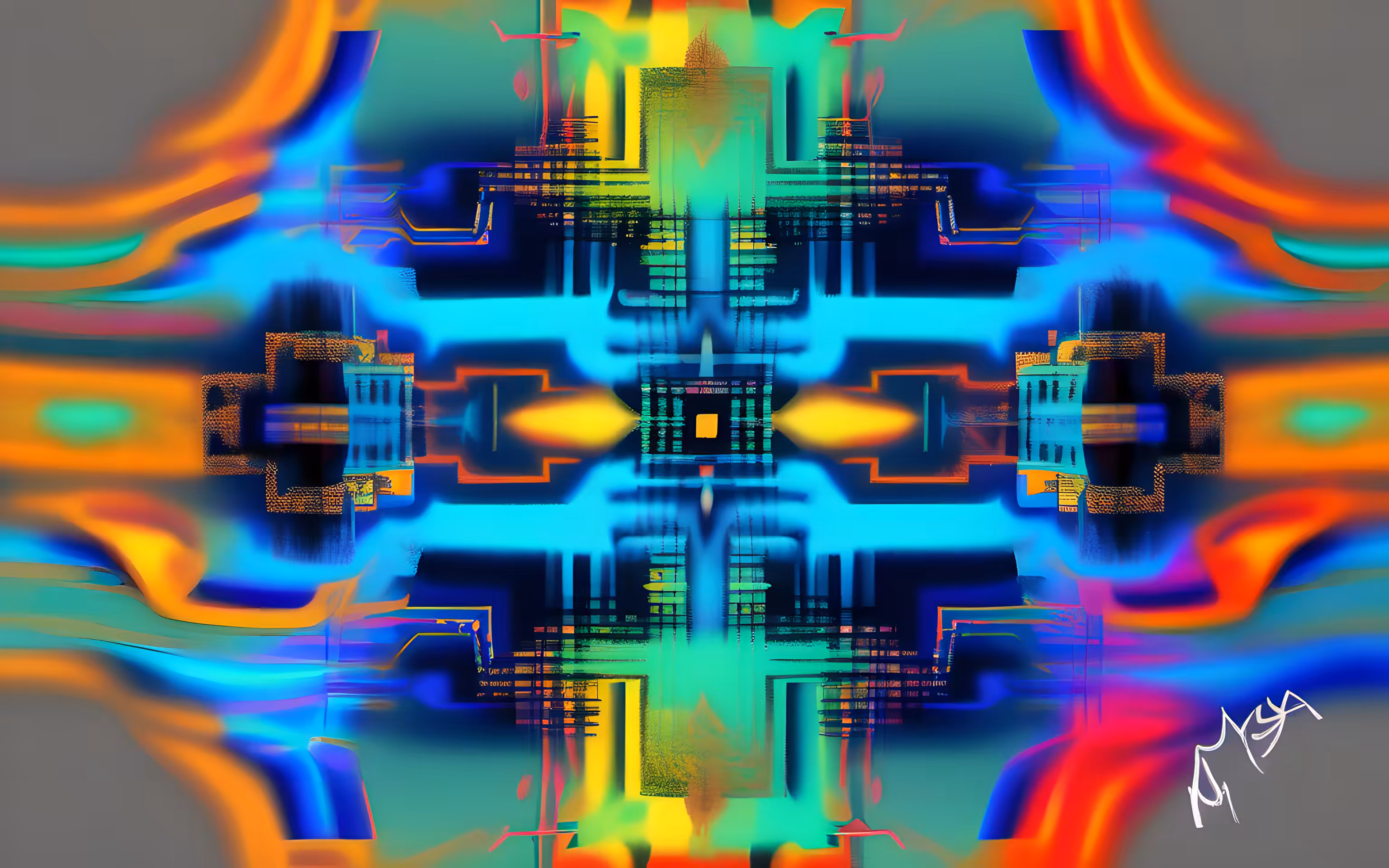 AI imagines famous generative artworks #123