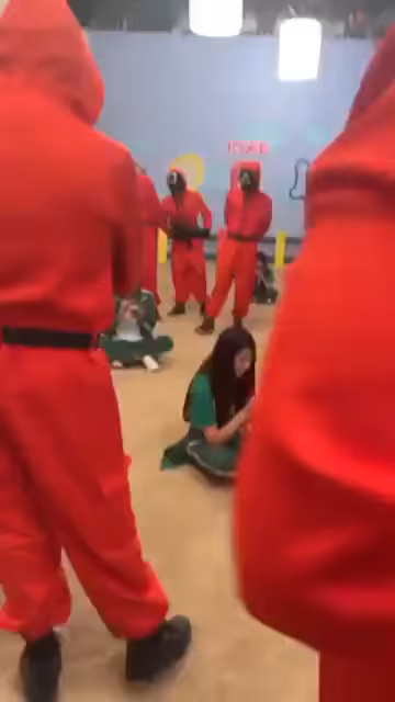 "Squid Game" behind the scenes.