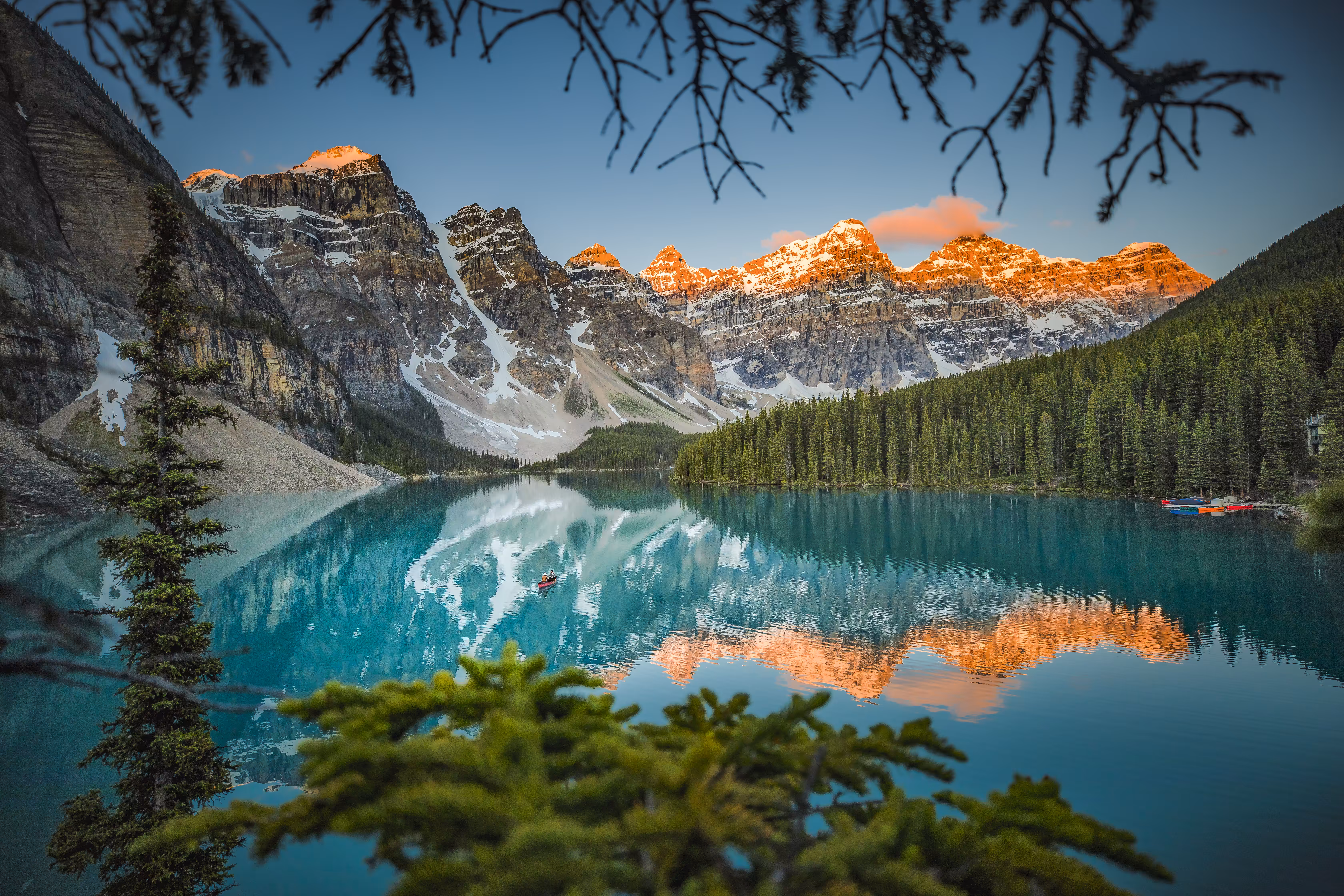 18. Golden Morning in Moraine Lake