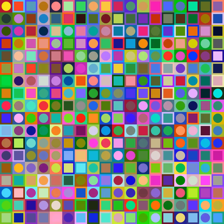 Square Dot Composition #307