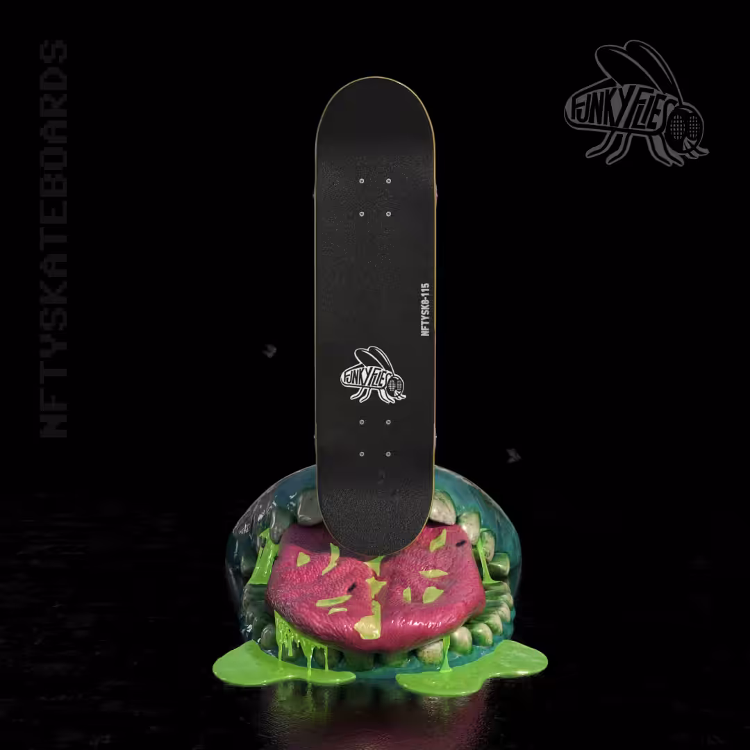 nftyskateboards NFT#115 - Funky Flies "Buzzing"