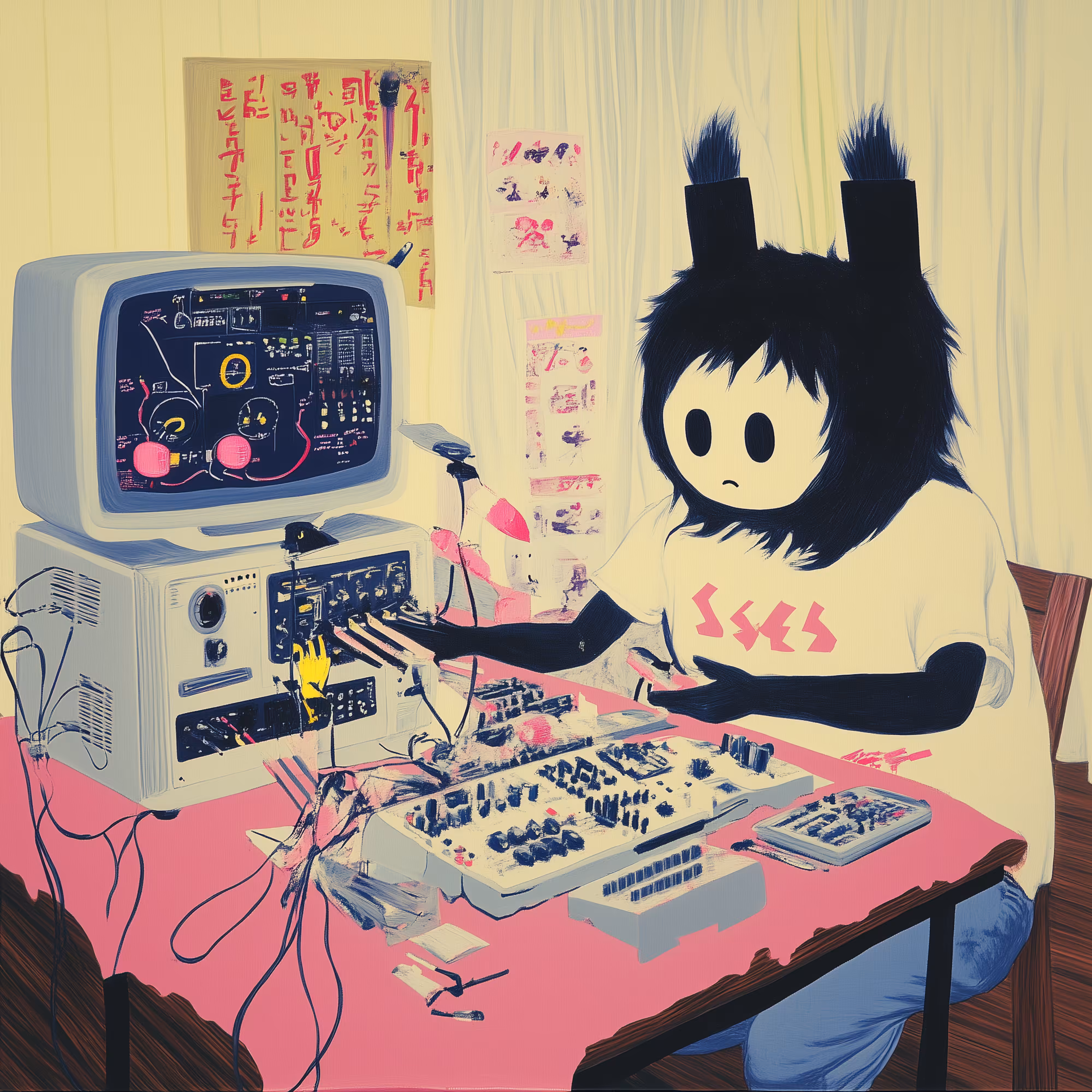 making art and checking eligibility al night  