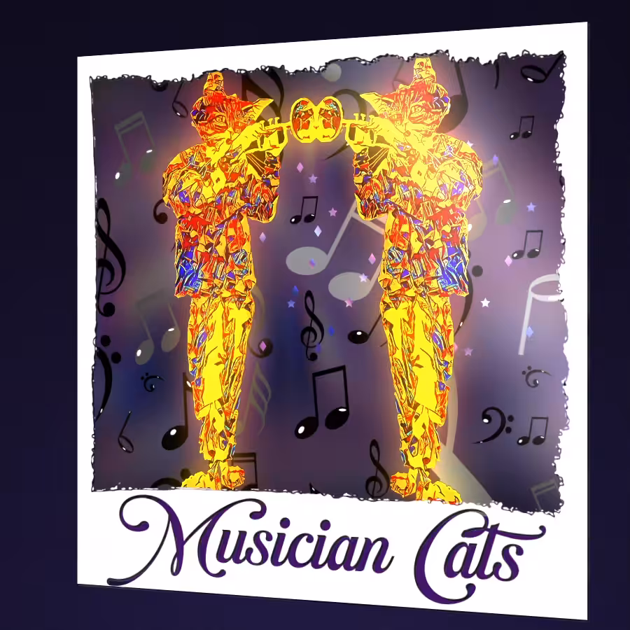 Musician Cats - Trumpet