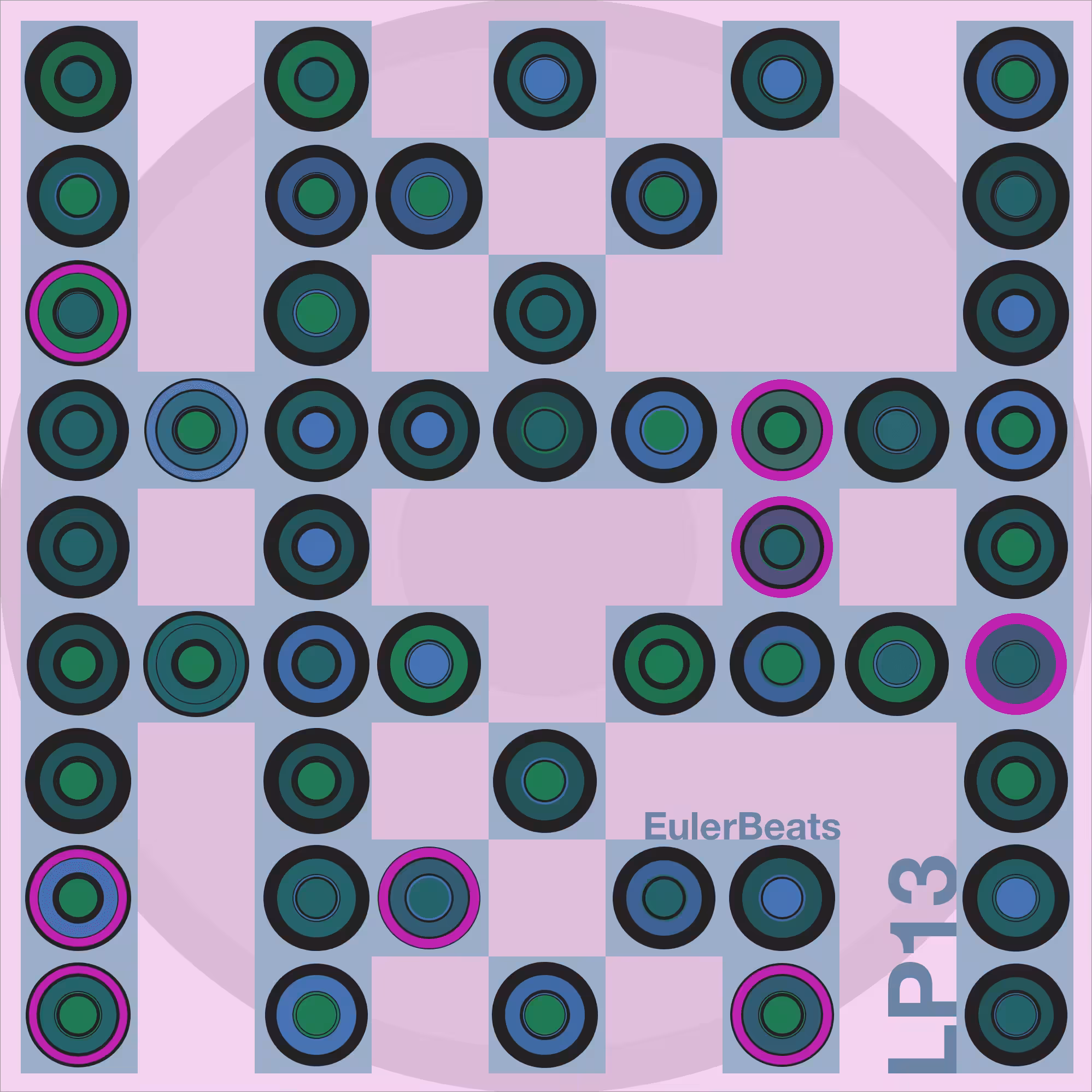 Eulerbeats LP13 Generative Cover Art: #7