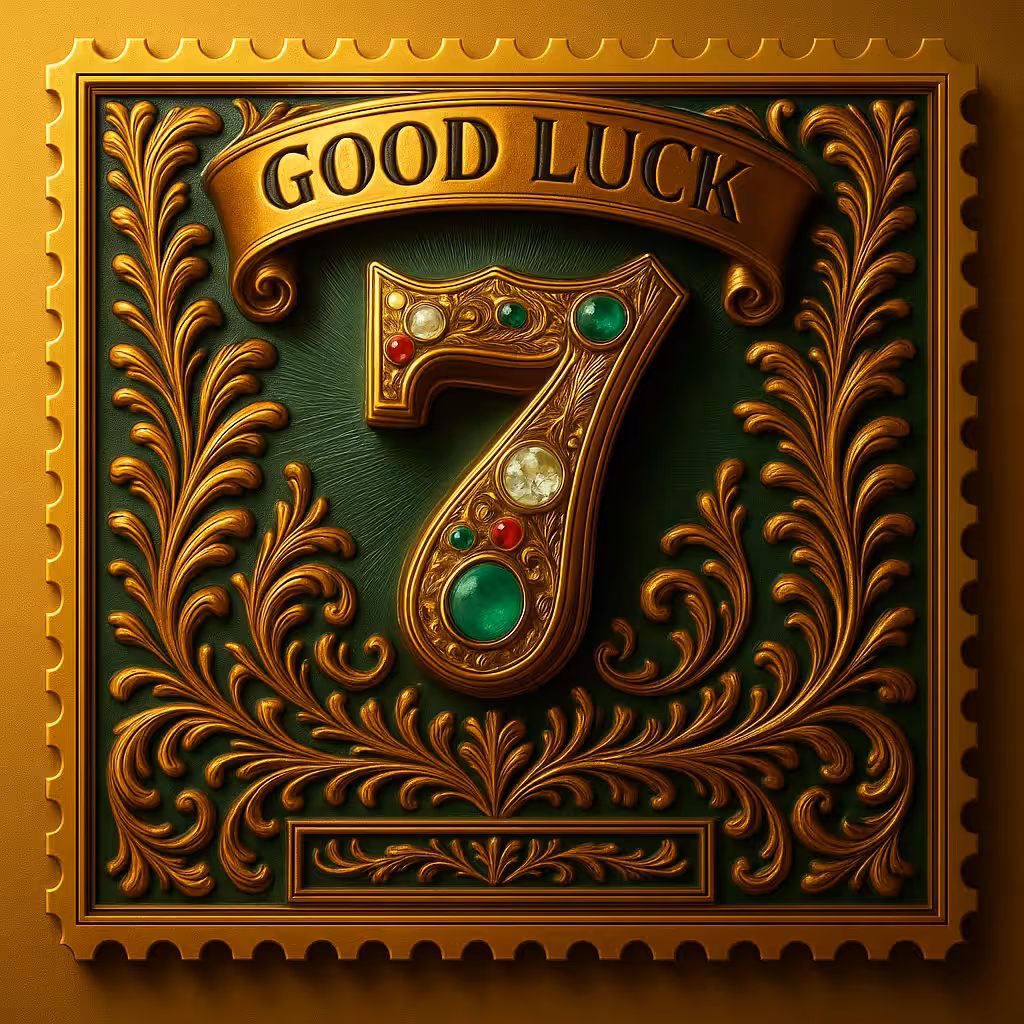 Number Seven – Good Luck Stamps