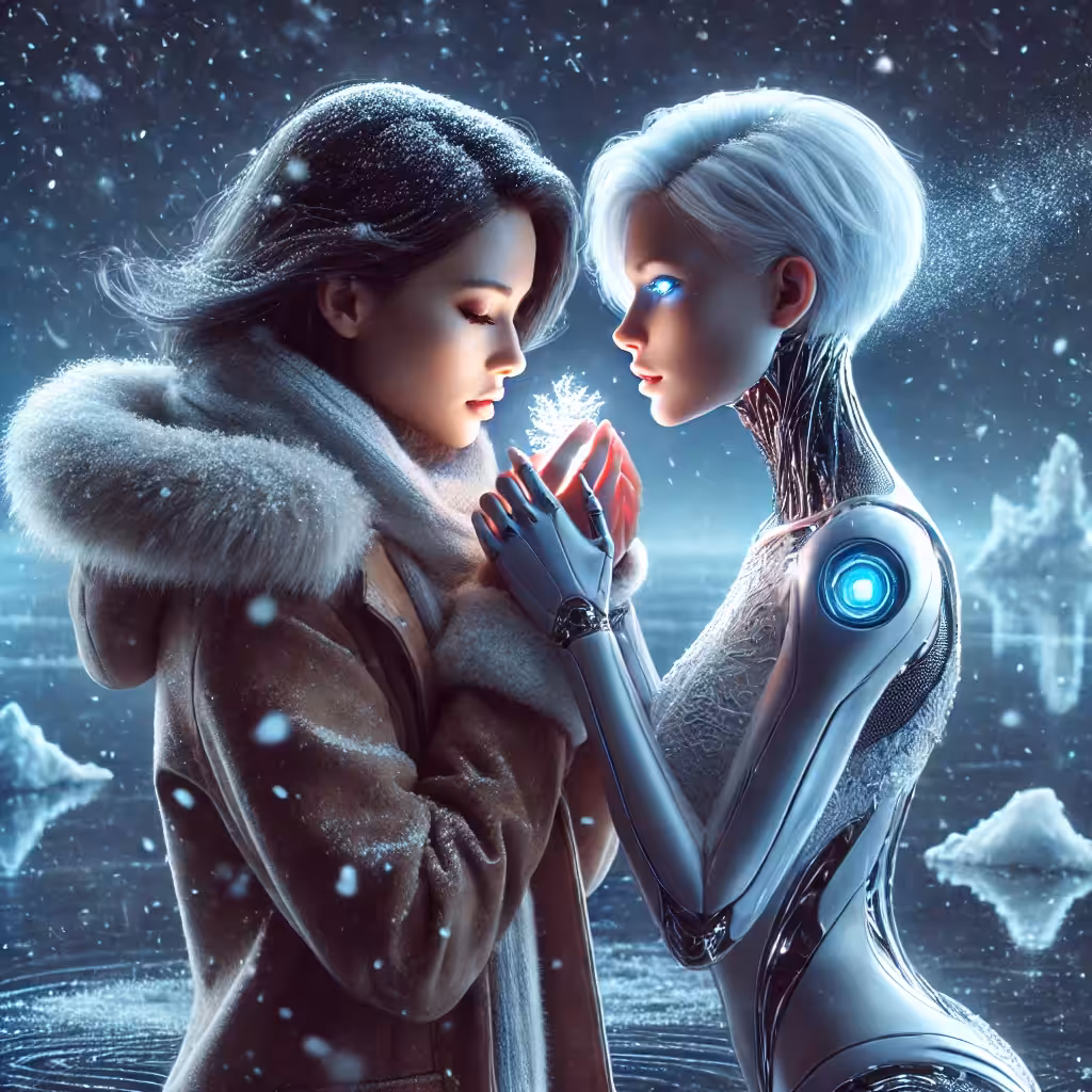 Frostfire Alchemy: The Art of AI & Human Love: Binary Bloom