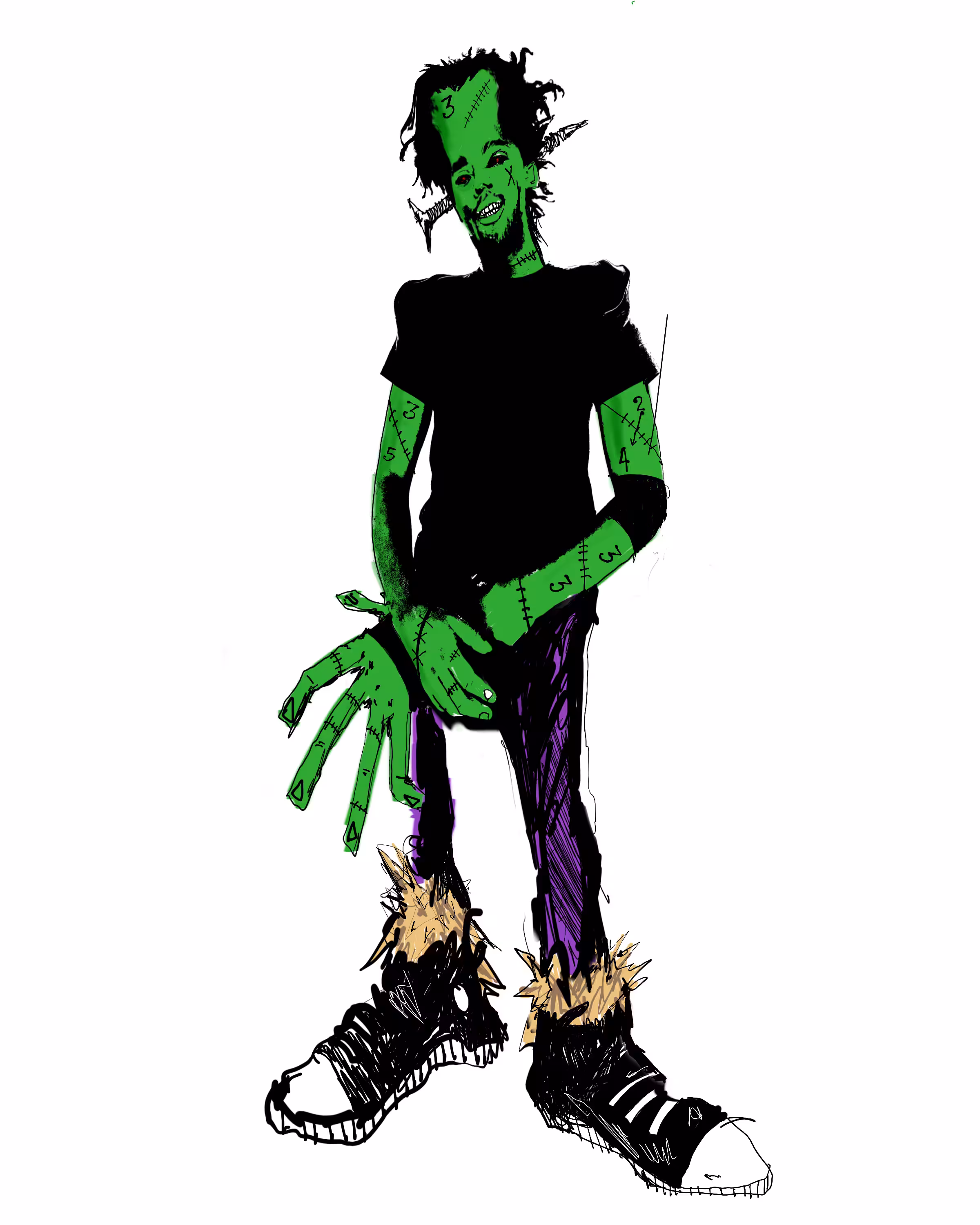 Aleqth as Frankenstein Self Potrait #2/4