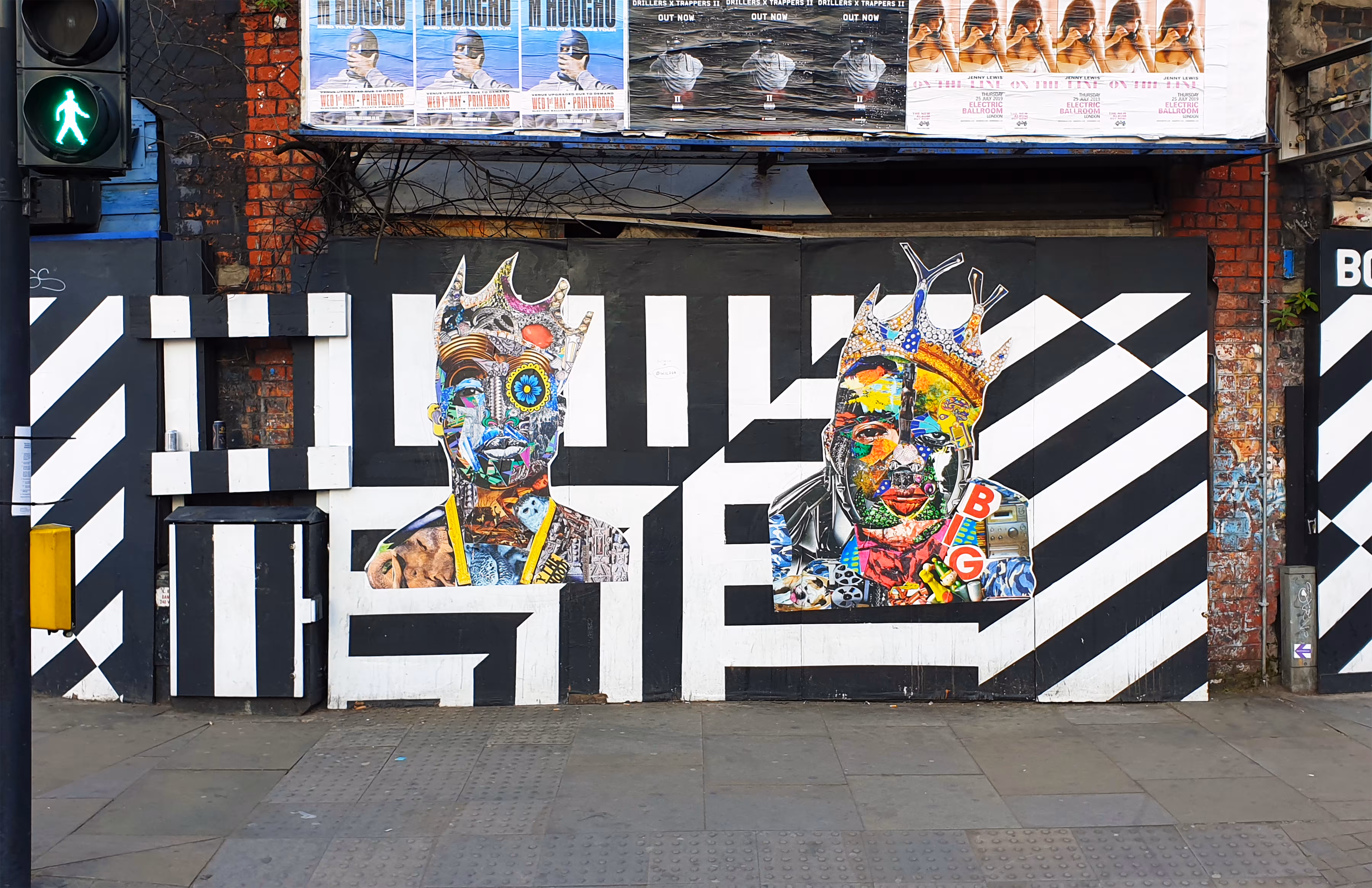 Street Art - Tupac and Biggie in London