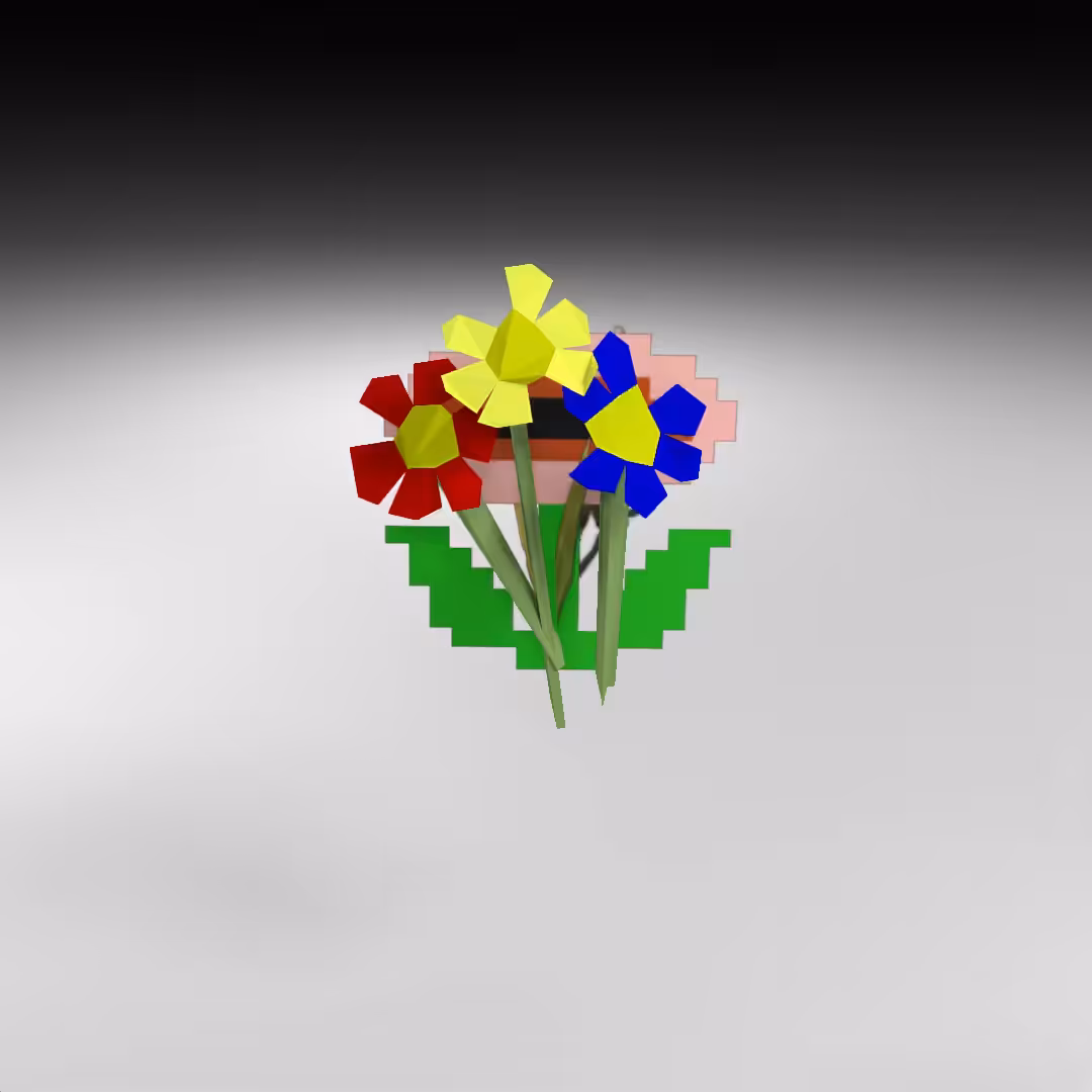 Hand-hacked Bouquet 109