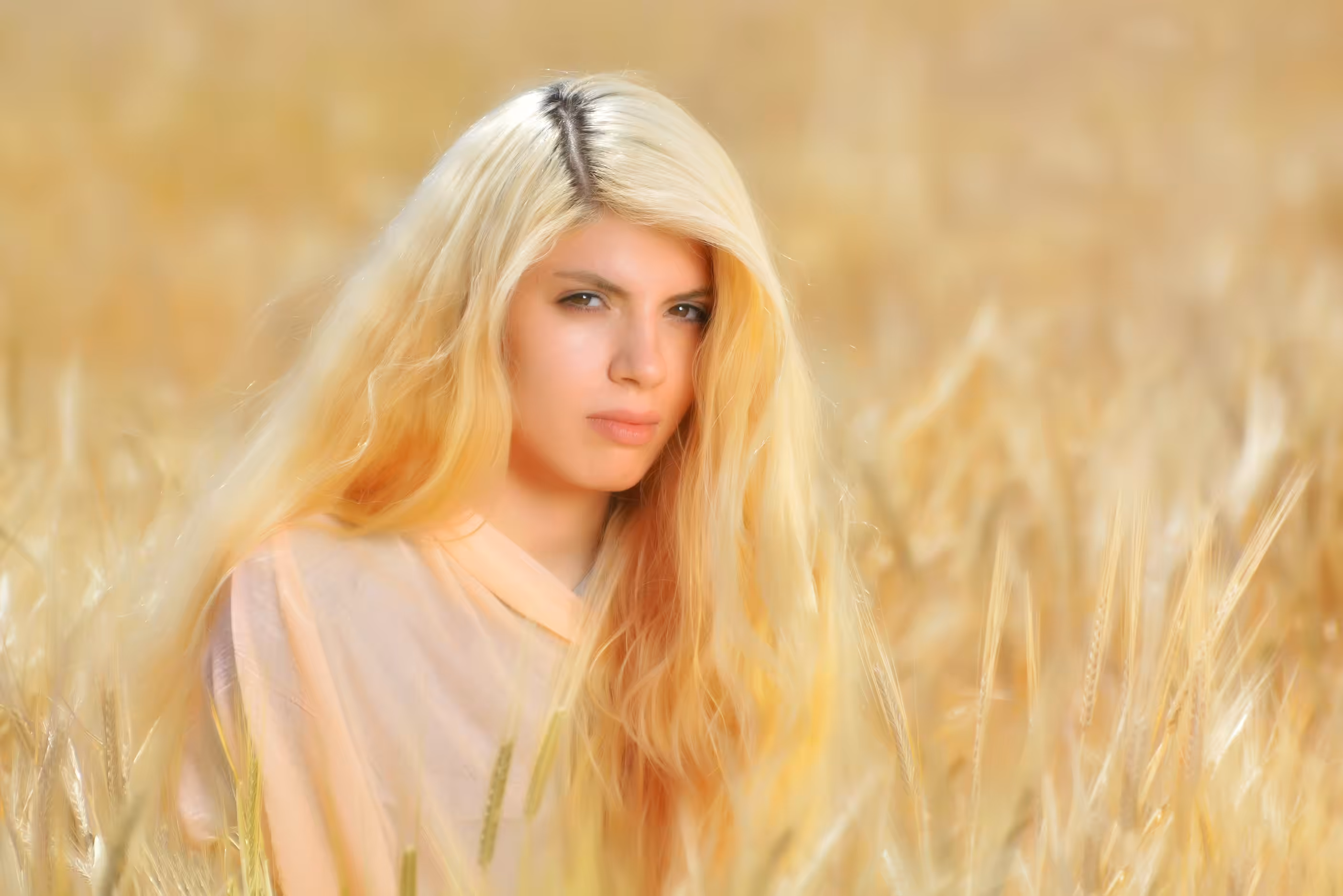 Girl wheat