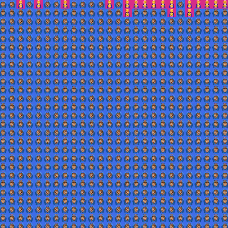 Elementary Cellular Emoji Automata #996