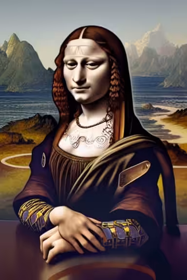 The handsome face of Monalisa.