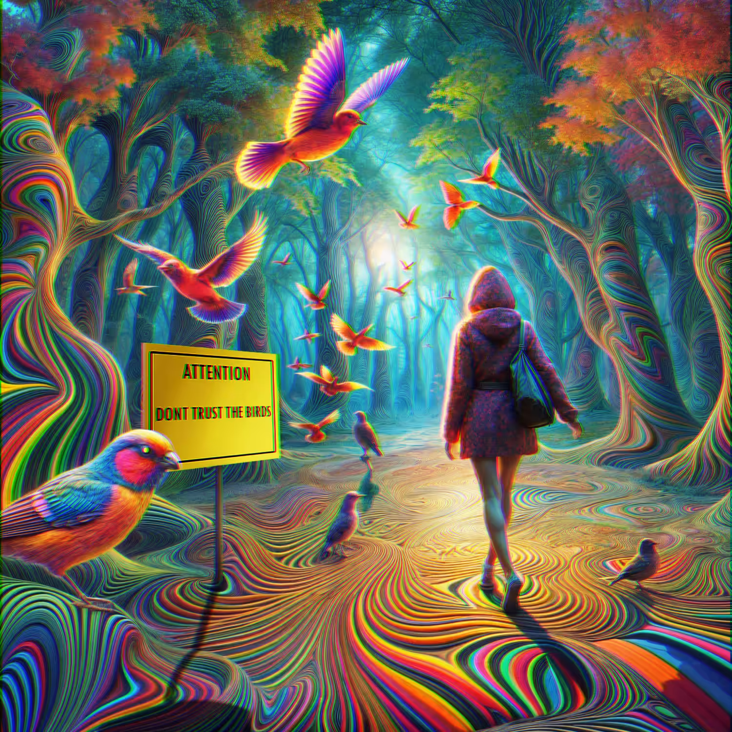 I followed the birds... believing they would lead me to the light!