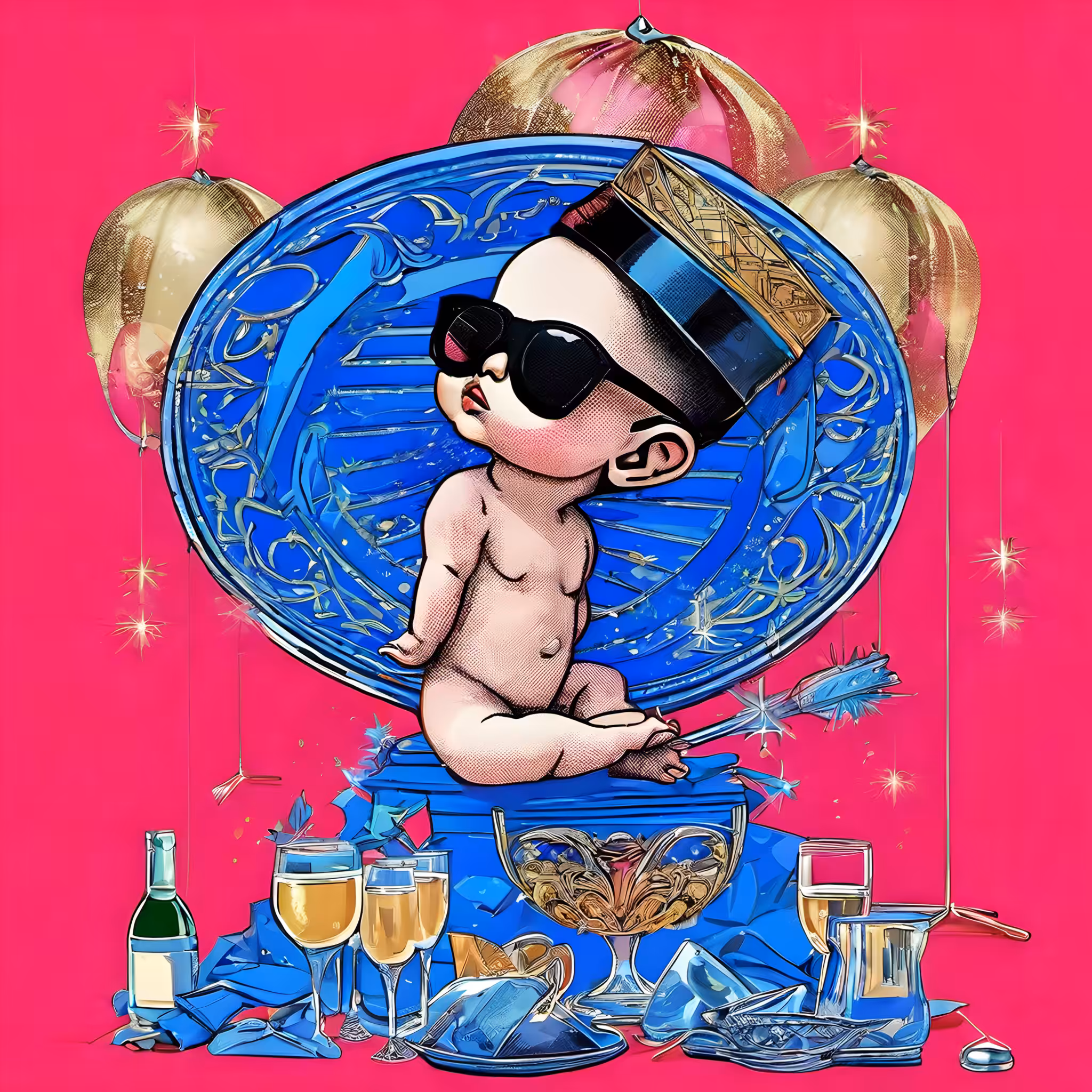 X-Ray Baby New Year (Leyendecker) #8