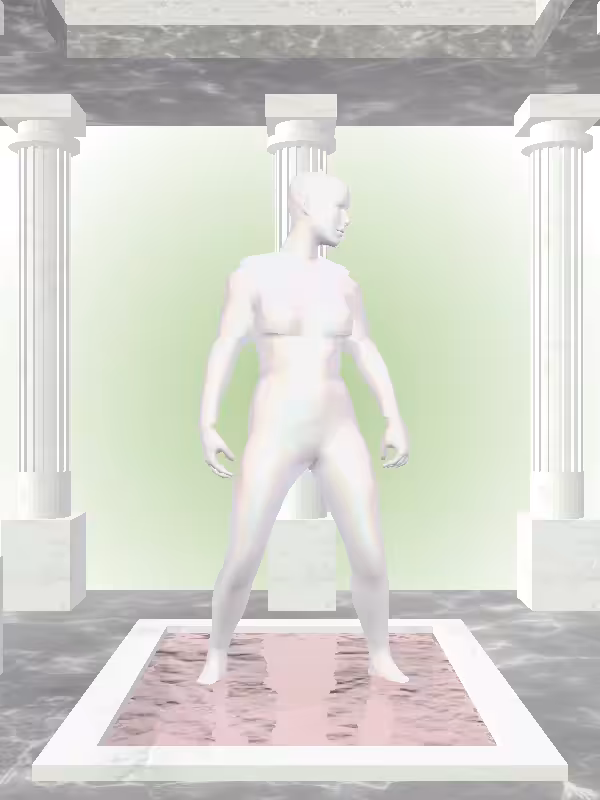 HeavenComputer: The Shooter Dusky Pale Pink Woman #6992