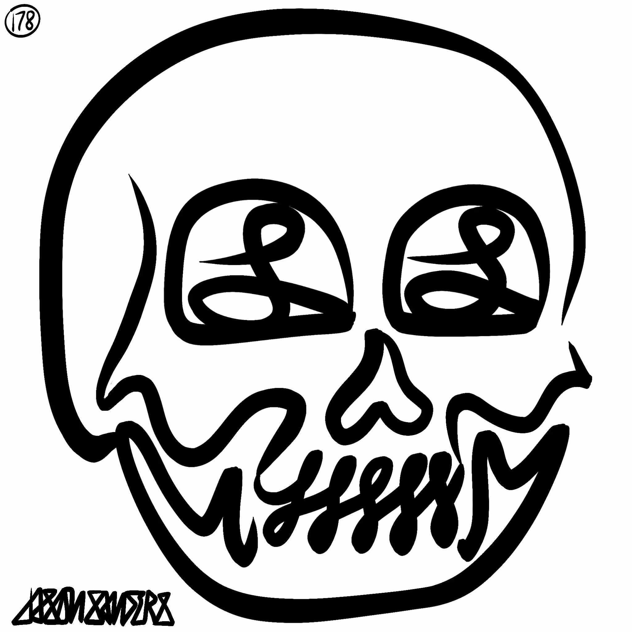 Skull Lines “Twenty-Two” By DrainedEye | #179