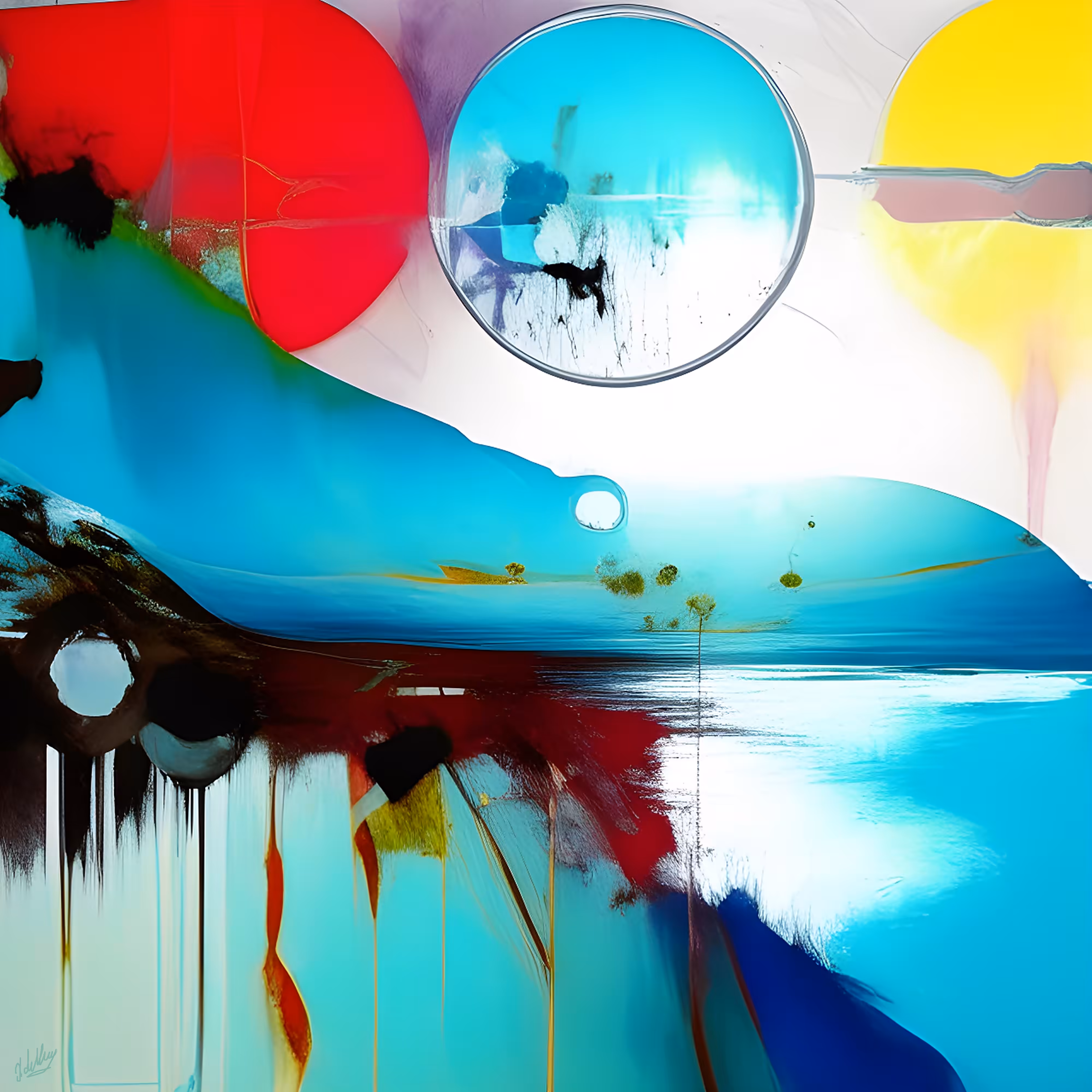 Santorini - Abstract landscape