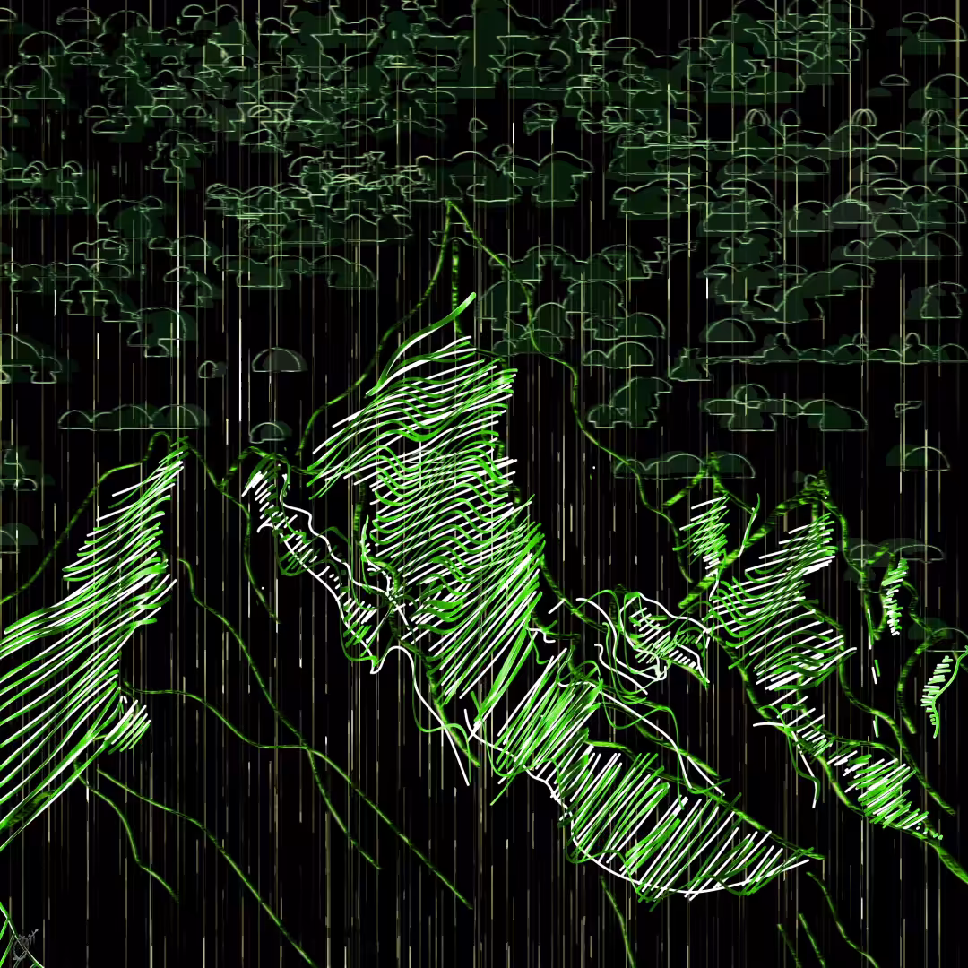 beautiful scenery  : Mountains in the distance