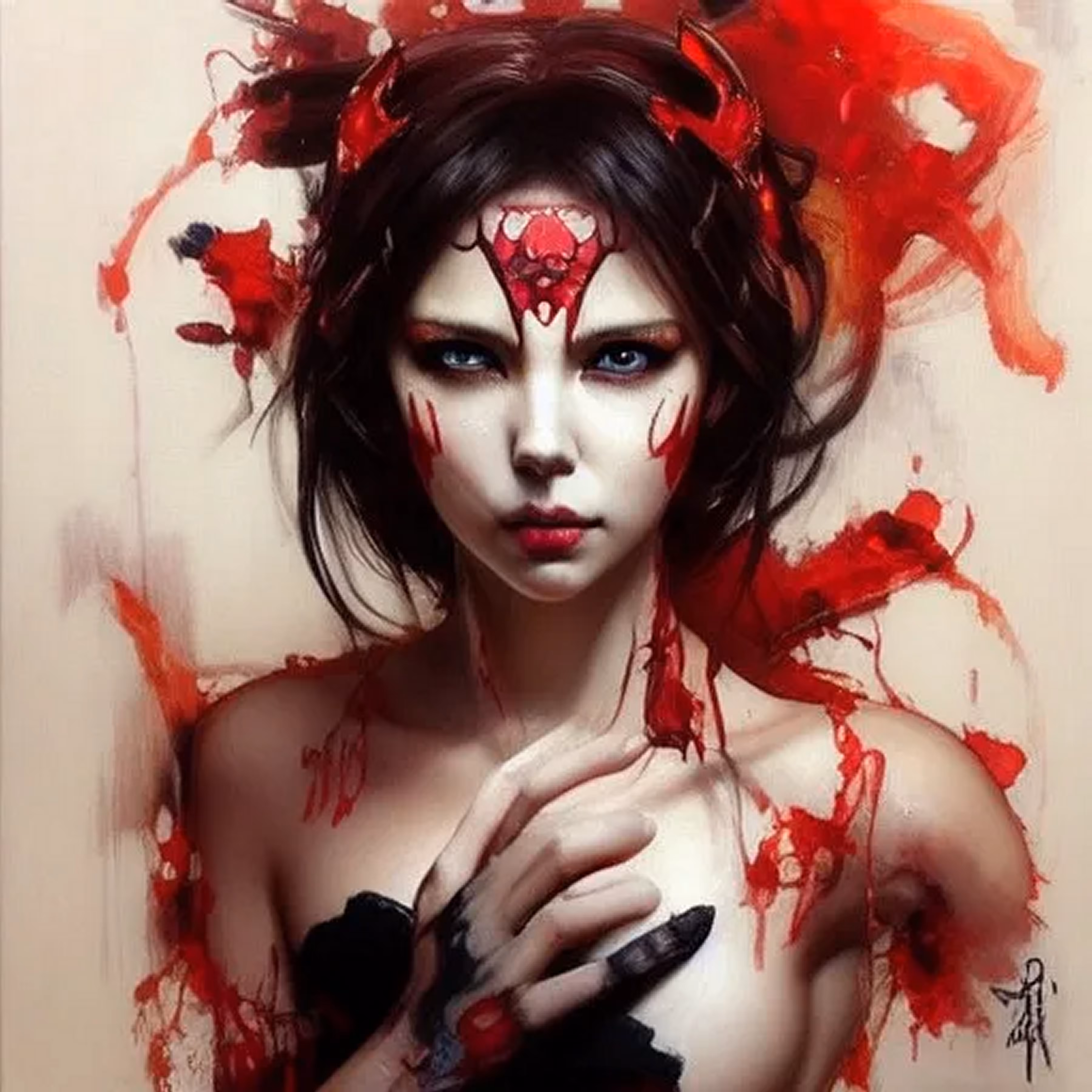 AI Demon Female By SOLLOG