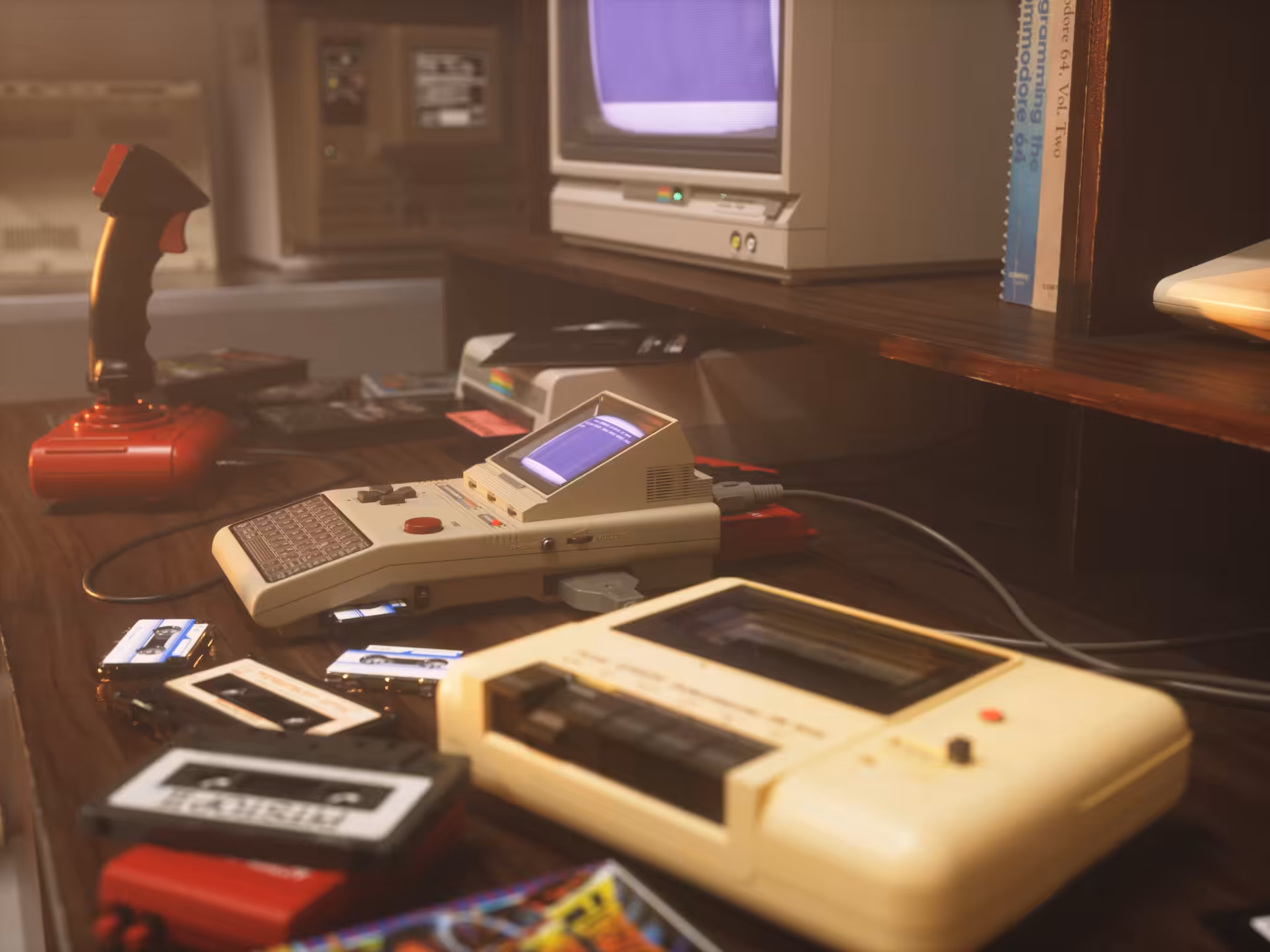 HX-64 Concept Device on Retro Computer Desk