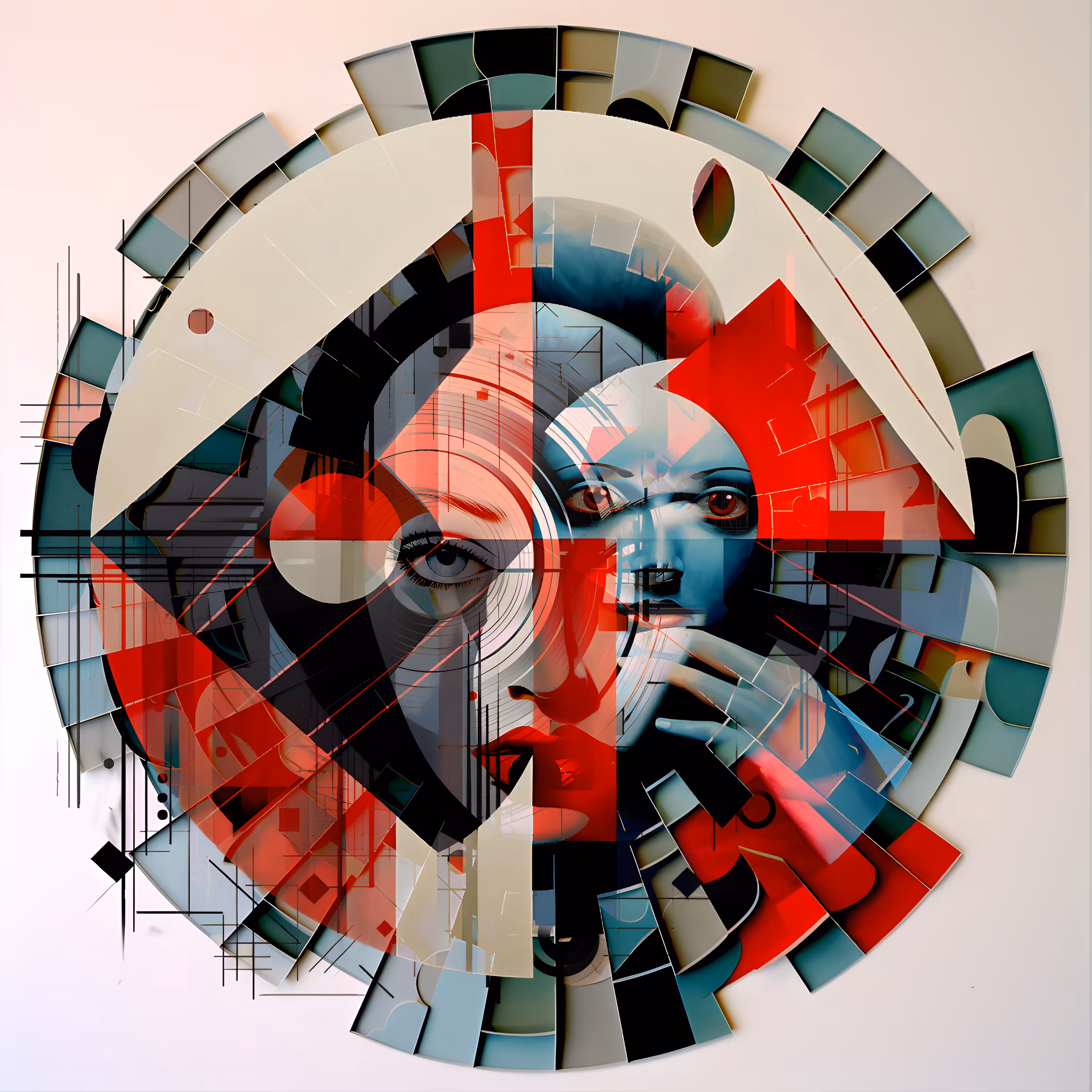 Constructivist Metamorphosis: The Fusion of Algorithmic Aesthetics and Human Imagination