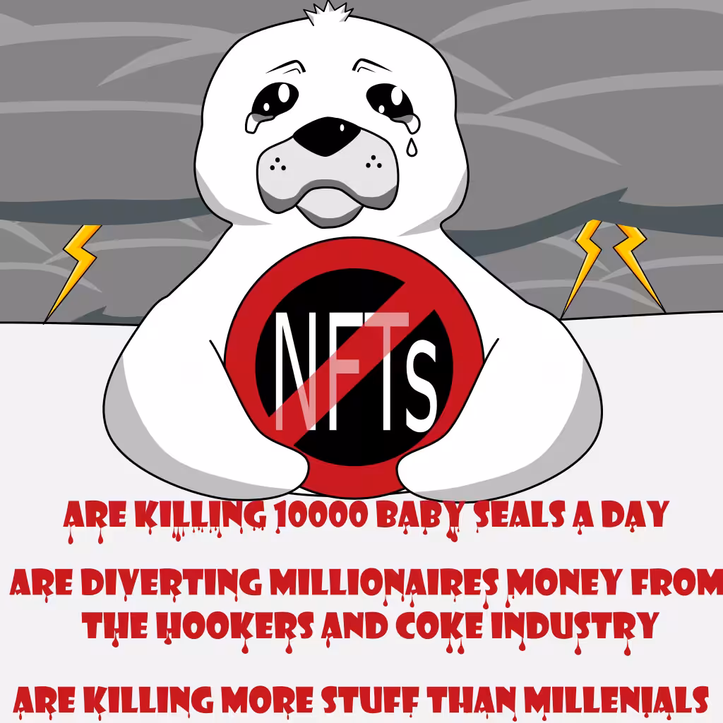 Baby seal of disapproval NFT
