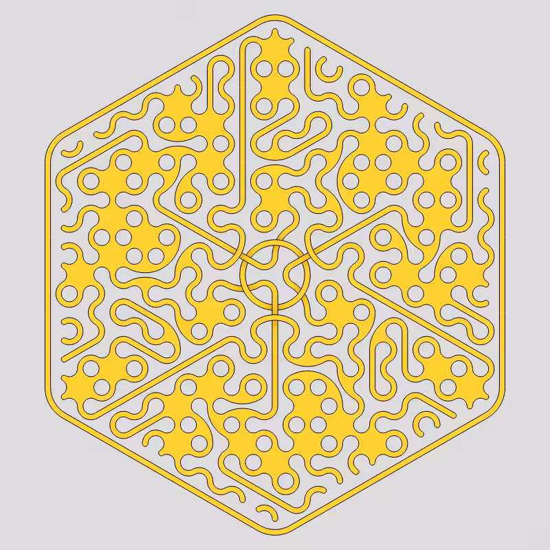 Truchet Threefold Symmetry #56