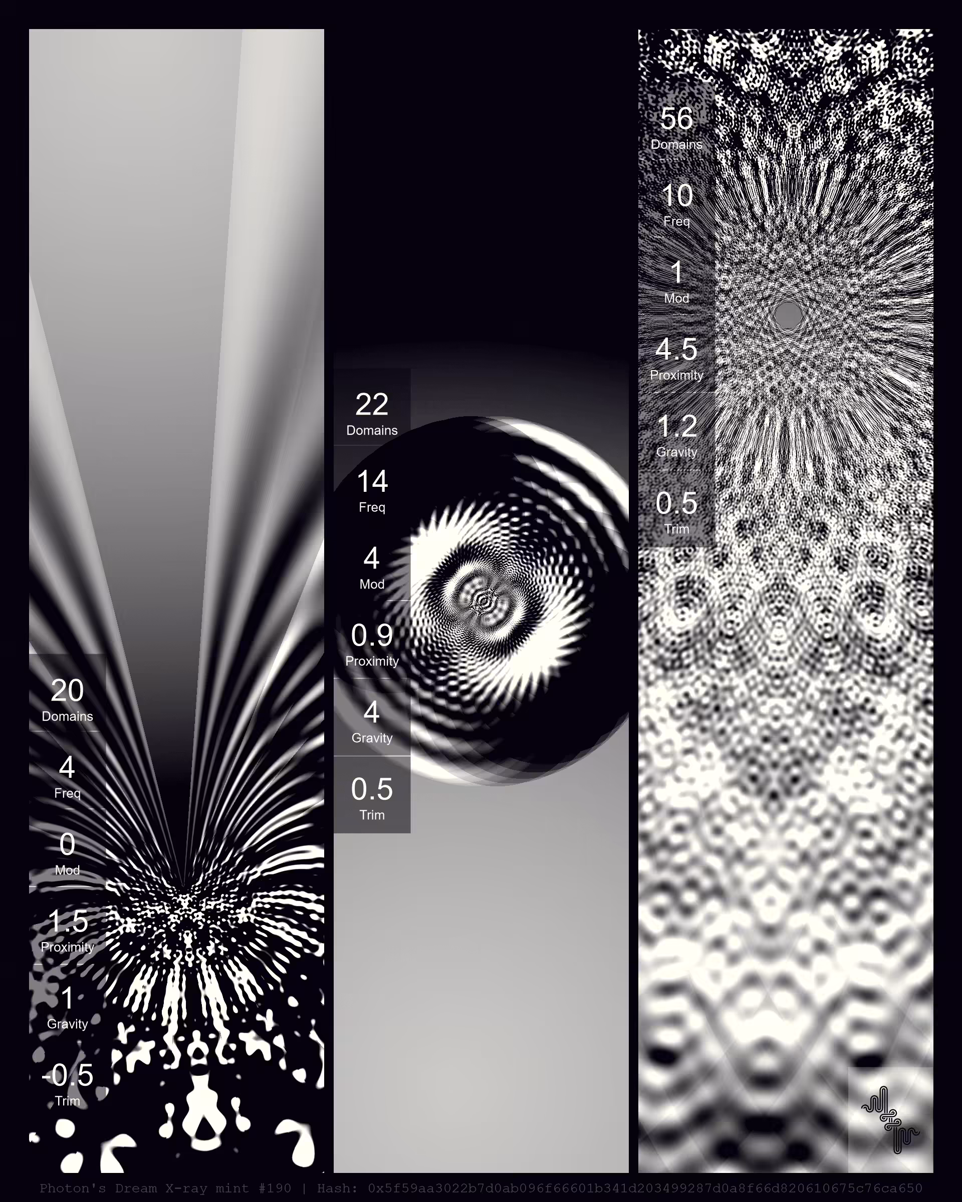 Photon's Dream X-rays by Harvey Rayner: Photon's Dream X-ray mint#190