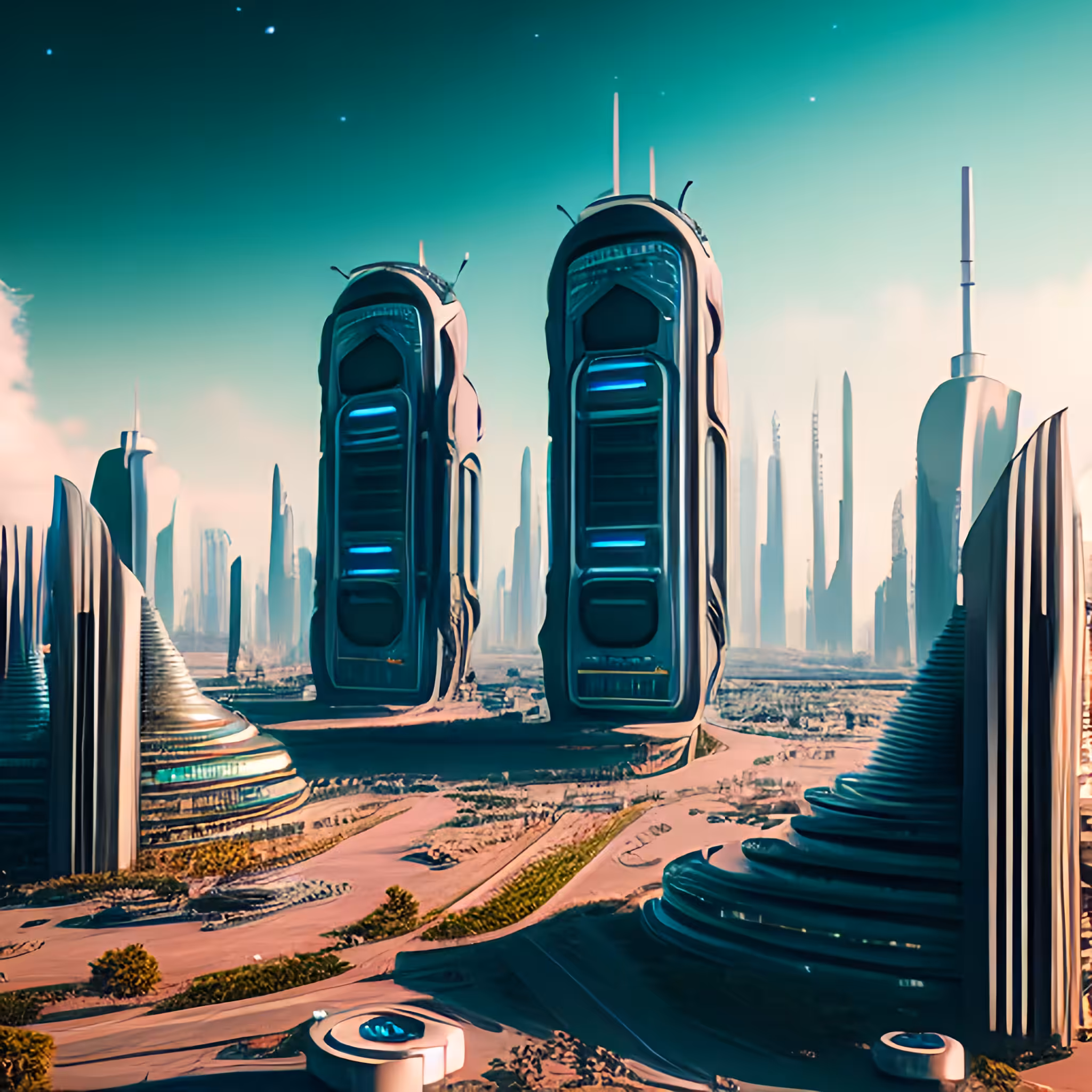 FUTURISTIC CITY #3