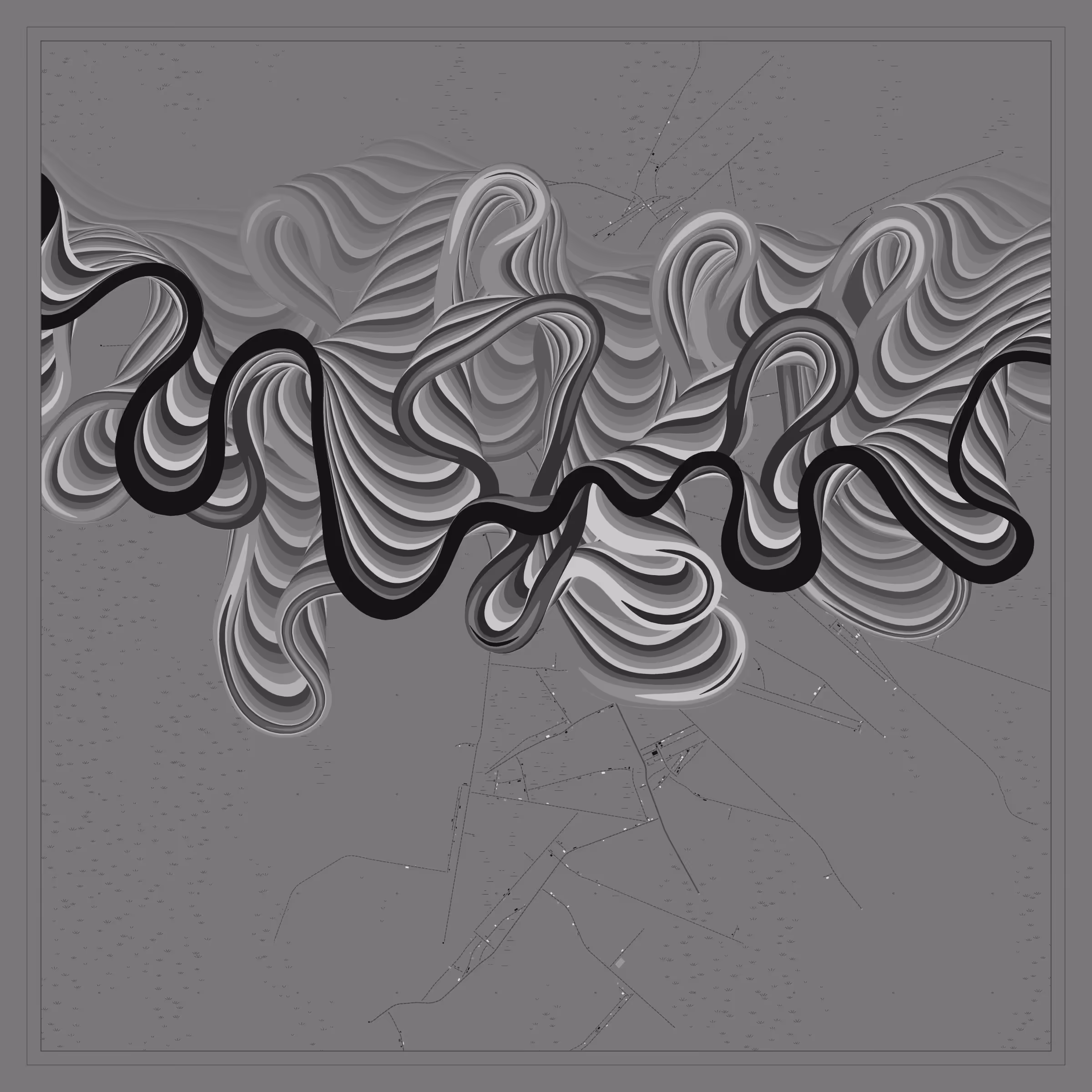 Ancient Courses of Fictional Rivers #156
