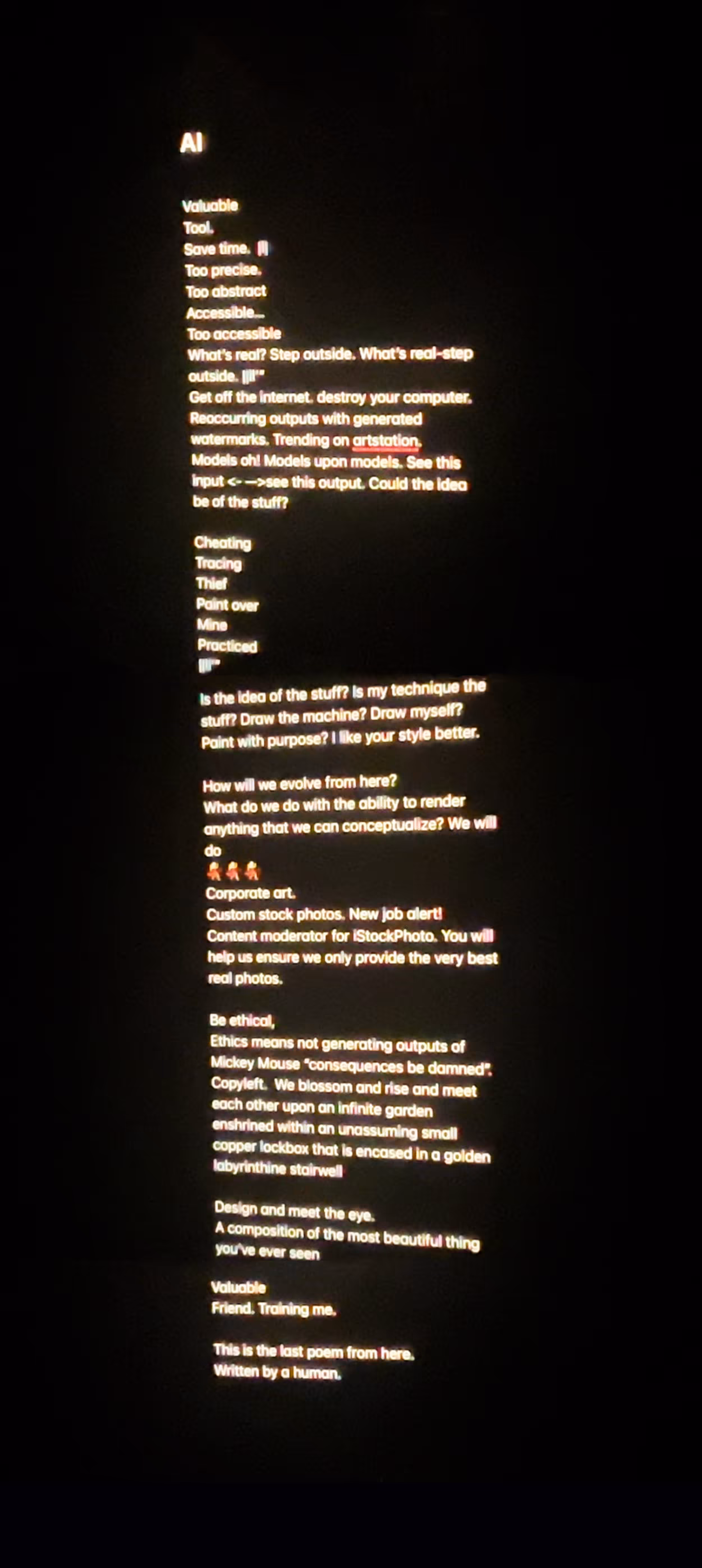 Introduction of an artist post-2022