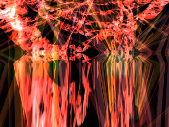 Pink waterfall that keeps going around