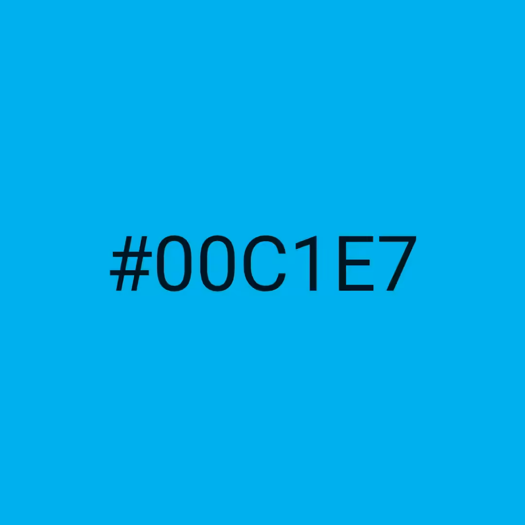 #00C1E7 - RNG Color Experiment