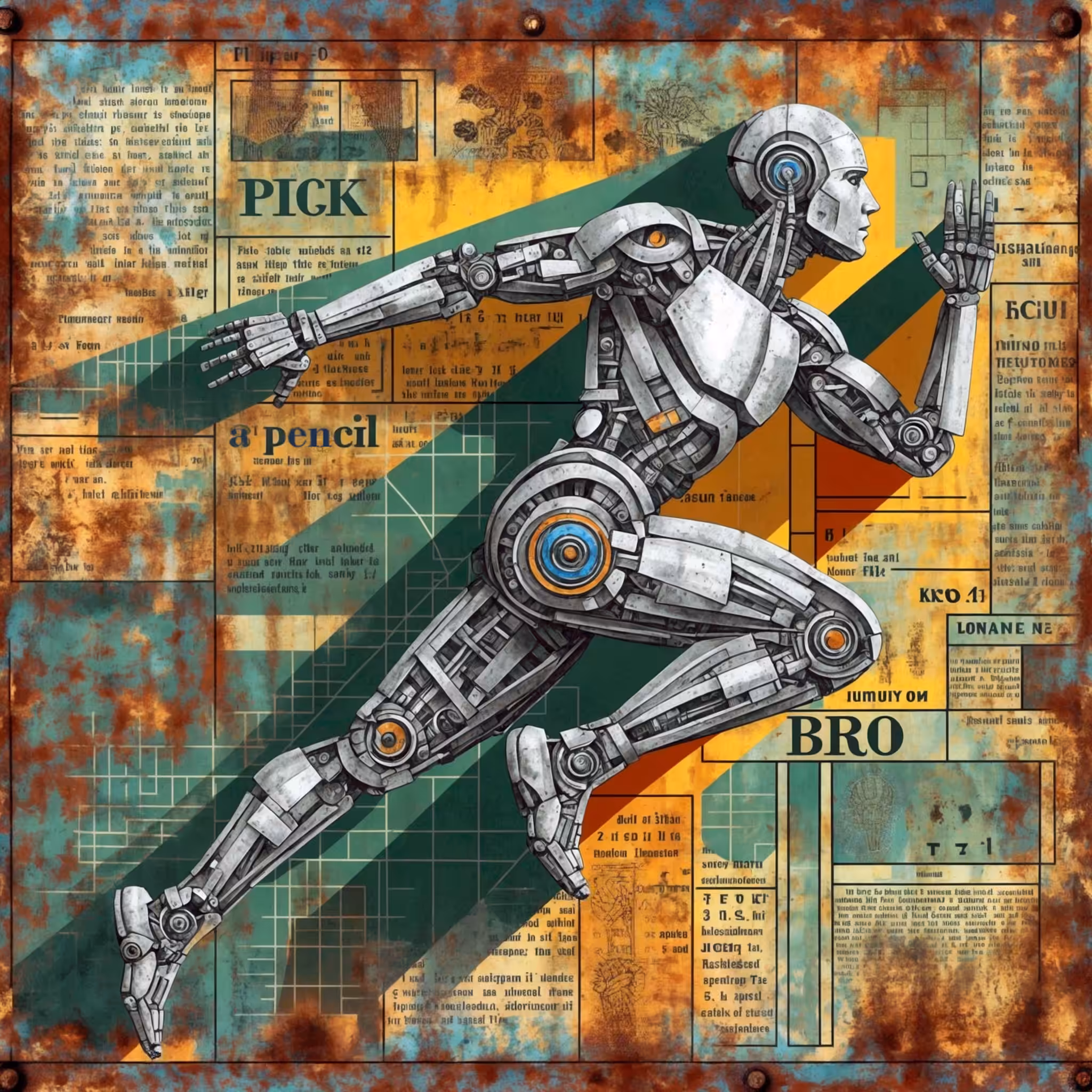 AI bro rushing to pick up a pencil