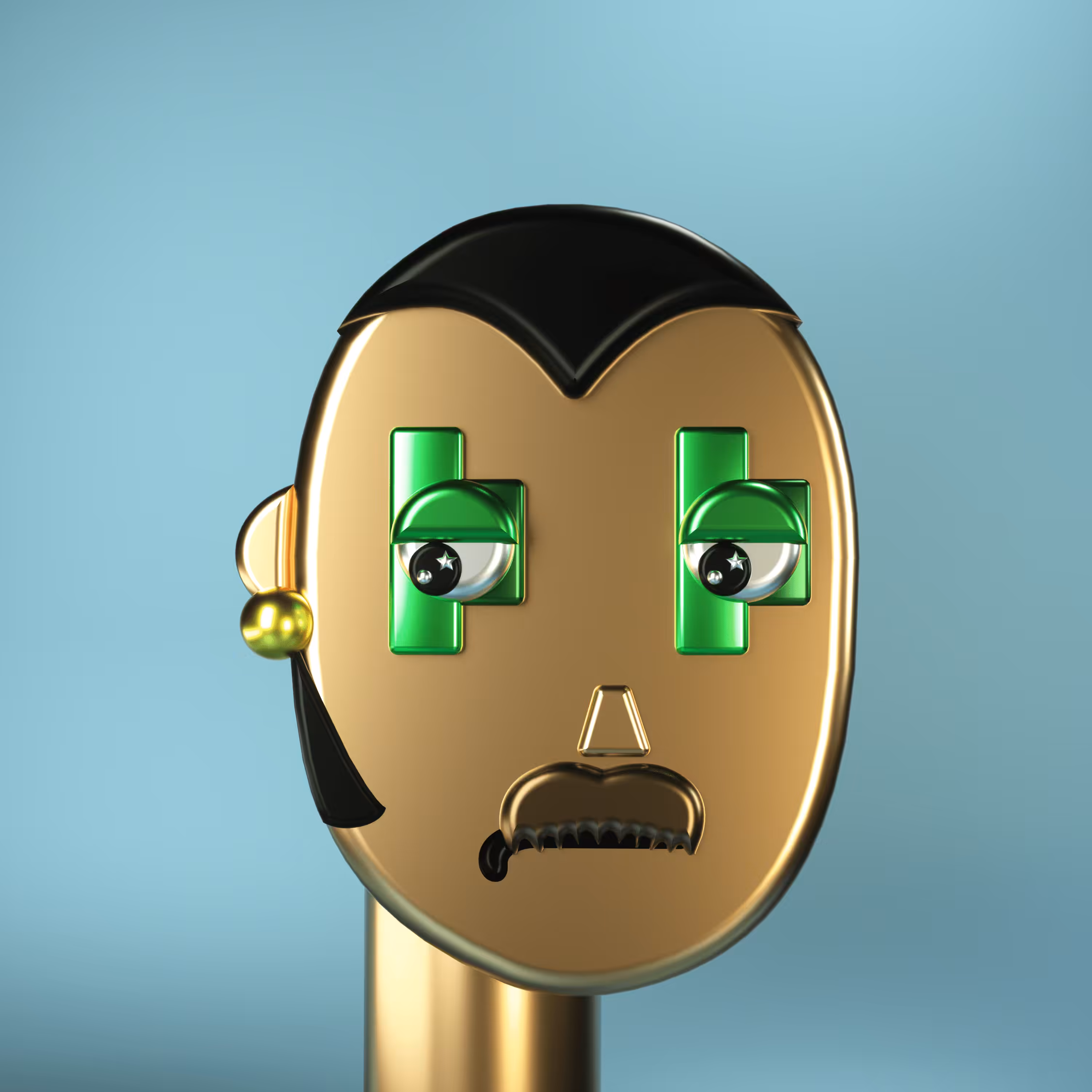 3D Chrome Punk #0857