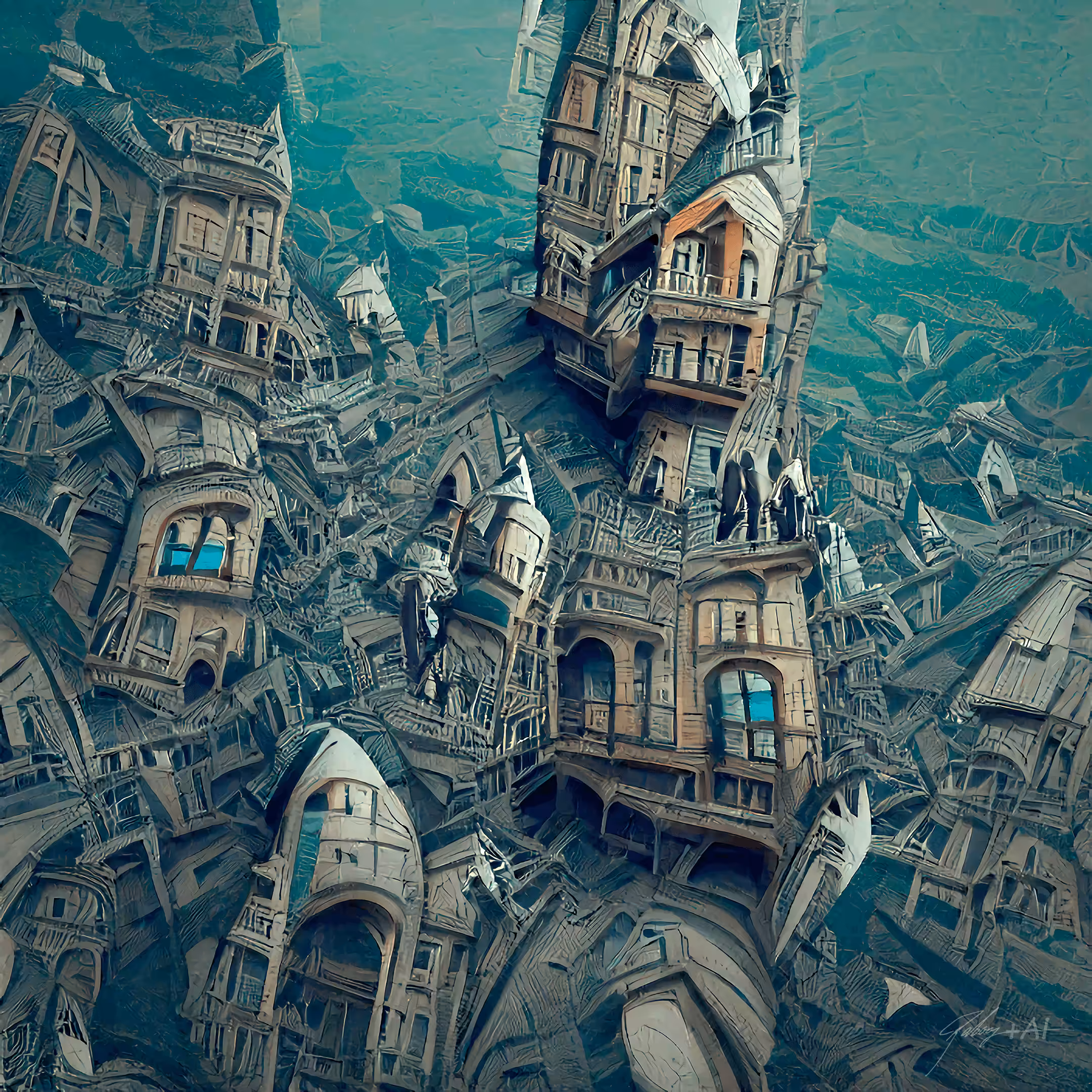 4 dimensional Gothic mansion