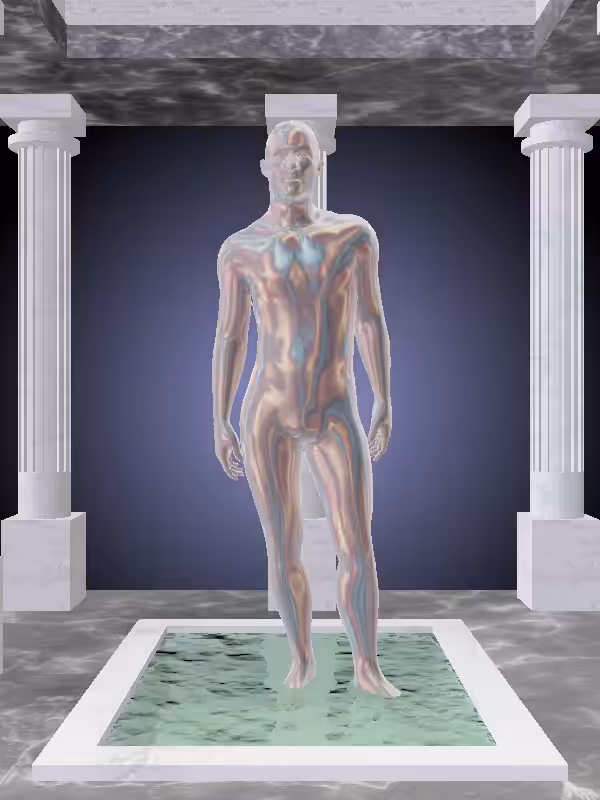 HeavenComputer: The Threatening Holographic Glow Man #2419