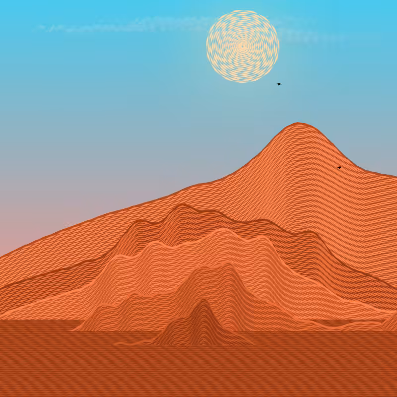 Painted Mountain Sunset #80
