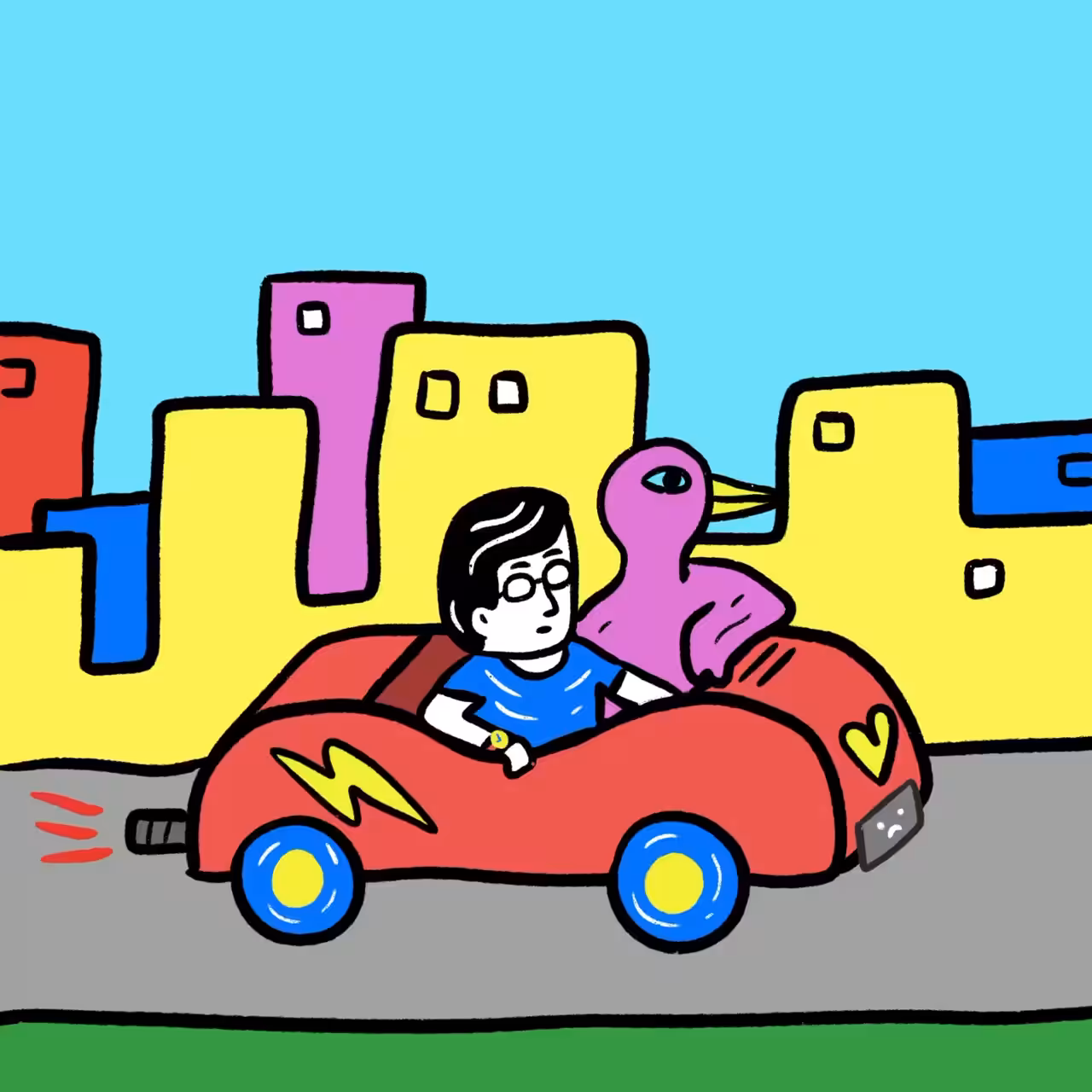 Dating day with pinky Bird