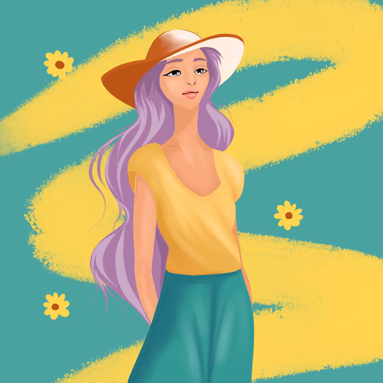 Art (NO AI): A girl named Summer