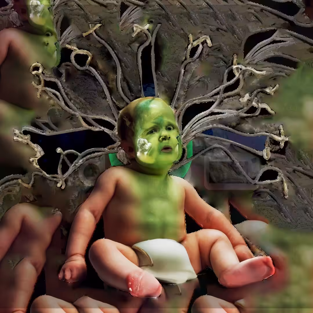 AI AGI ALIEN FUNGAL BABY 