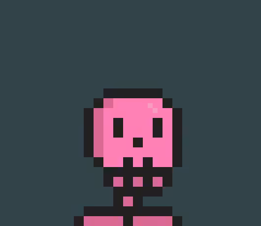 TezSkulls #33 - Pink Skull