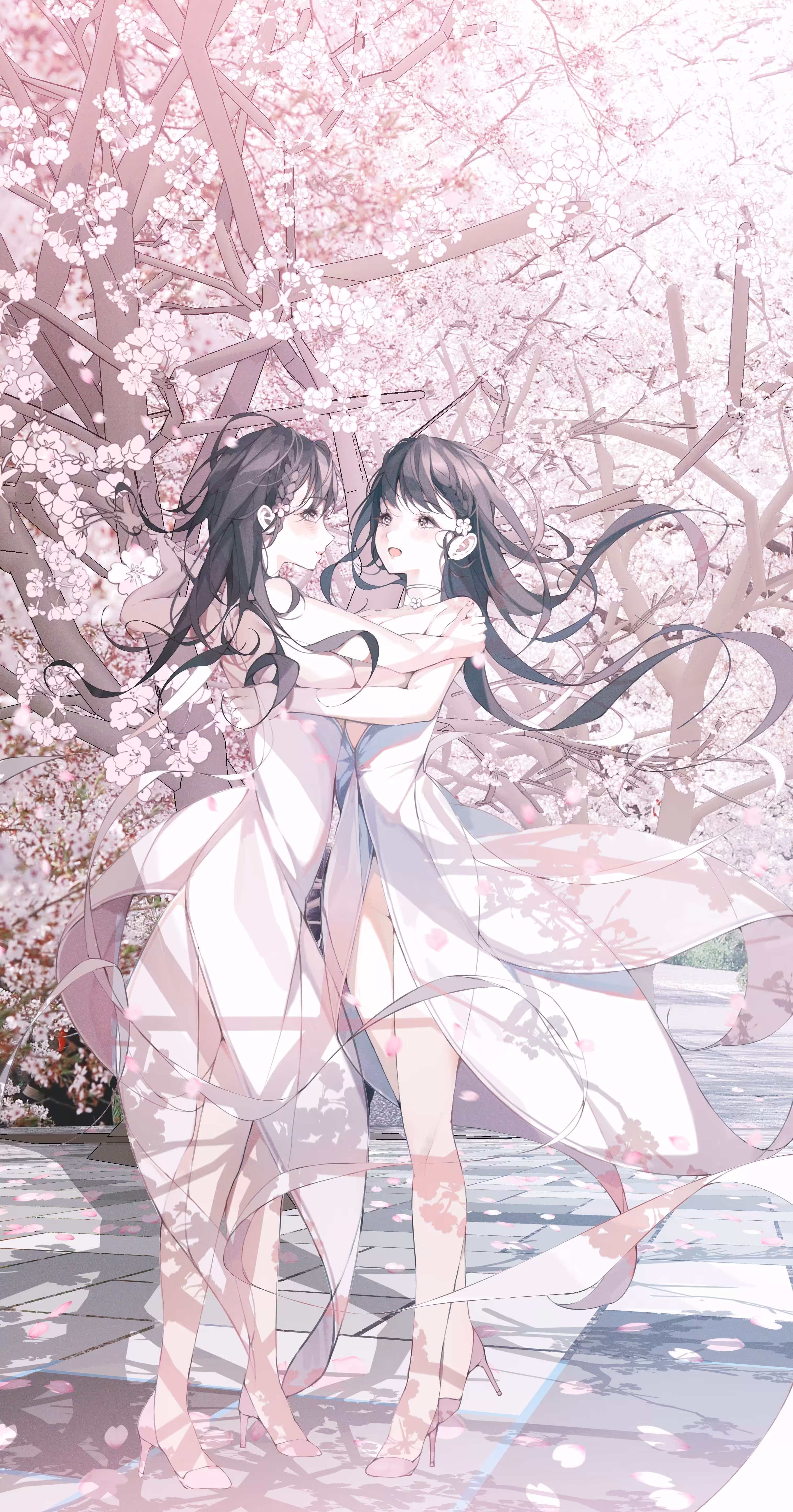 Dancing with cherry blossom